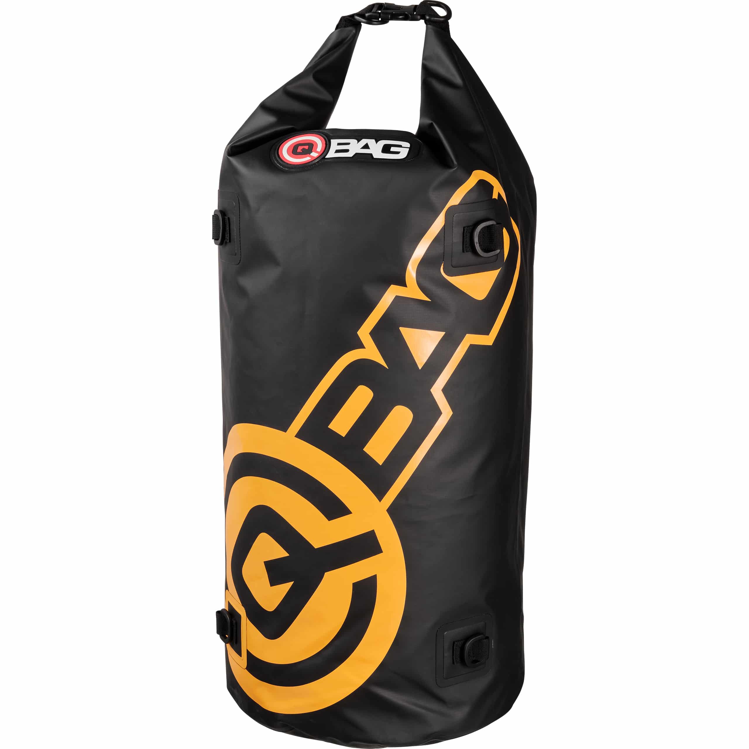 QBag Gepäckrolle wasserdicht Ocean Bag 50 Liter schwarz/gelb - Motorradzubehör - Motorradgepäck