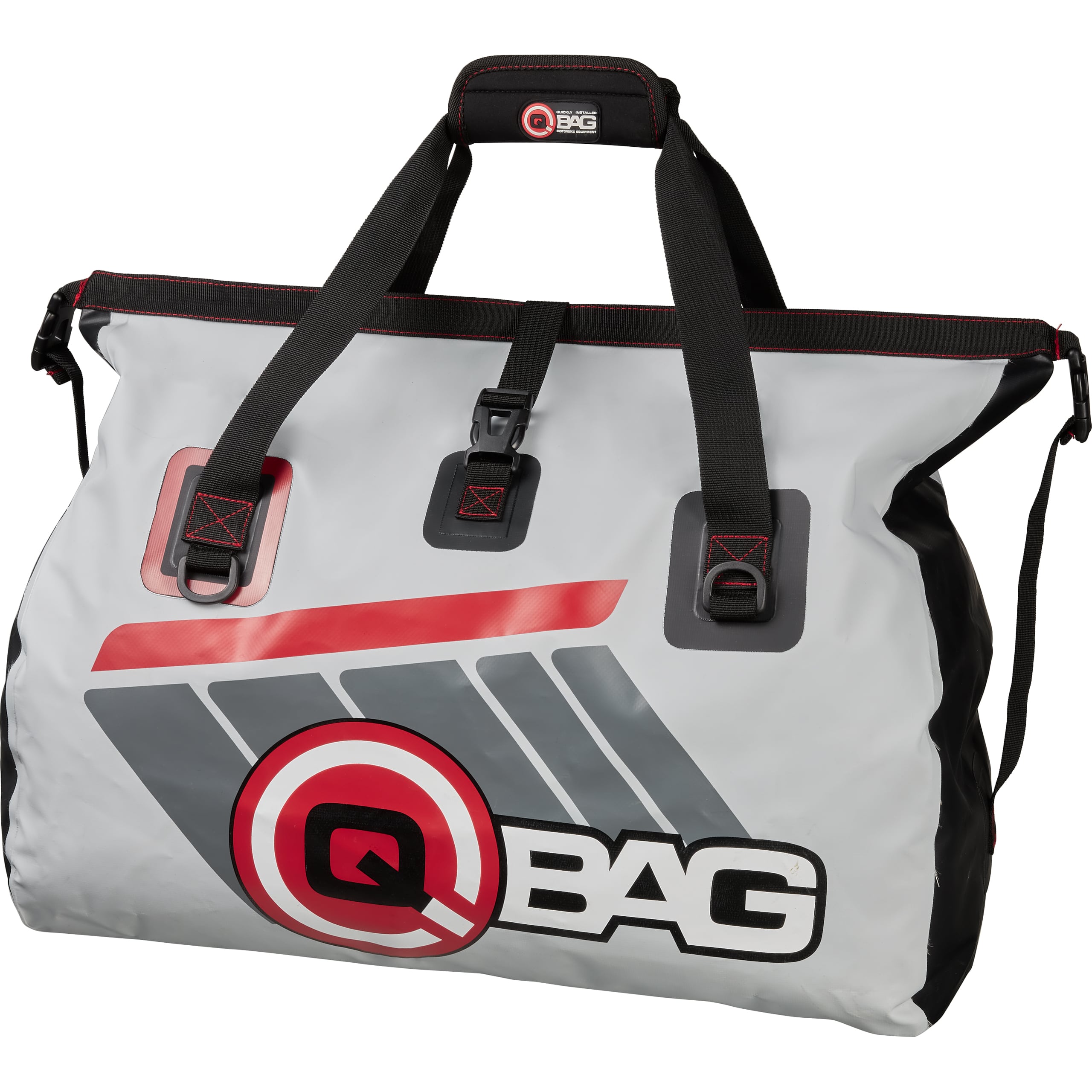 QBag Hecktasche/Gepäckrolle wasserdicht DuffelBag 50 grau/schwarz - Motorradzubehör - Motorradgepäck