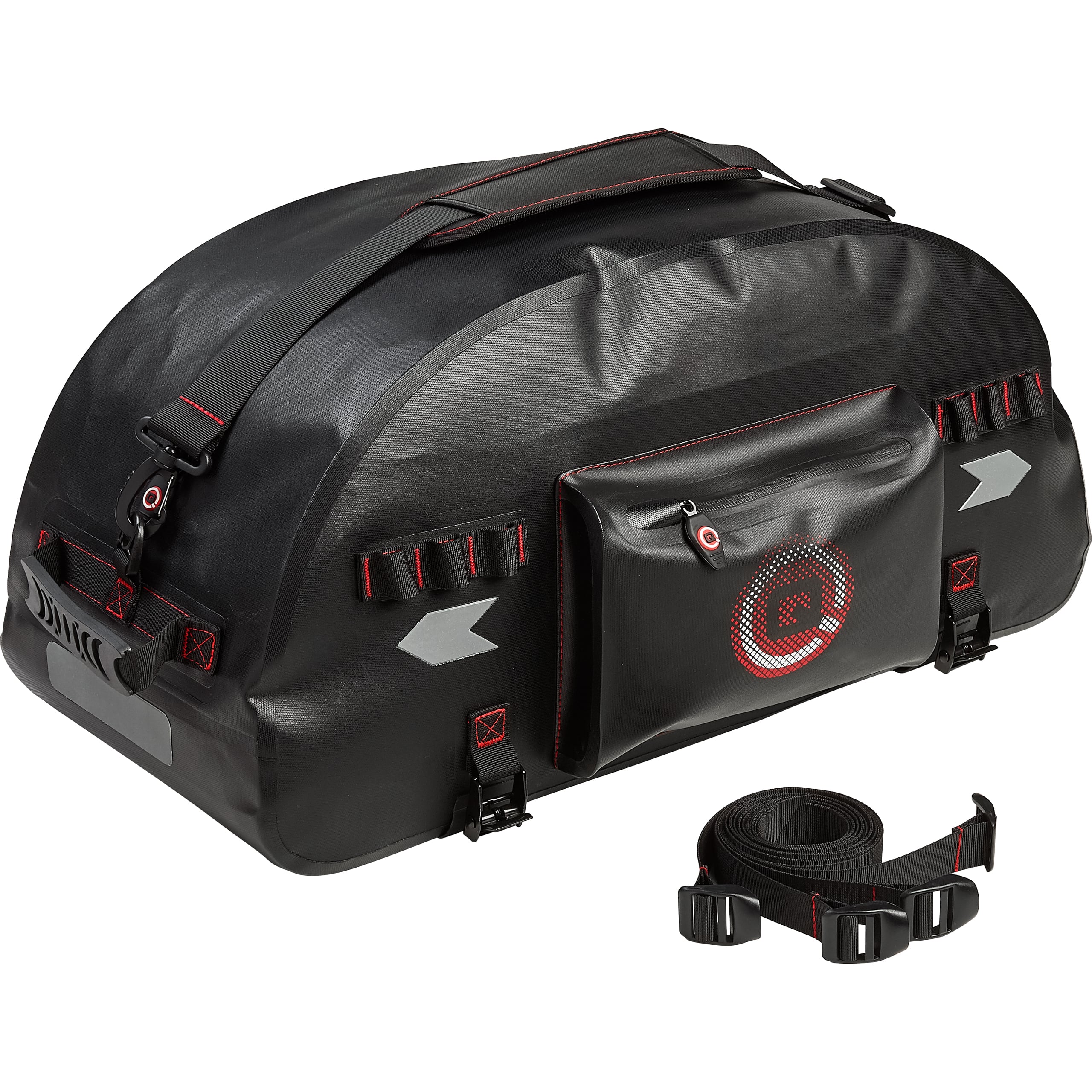 QBag Hecktaschenrolle wasserdicht 50 Liter Stauraum schwarz - Motorradzubehör - Motorradgepäck