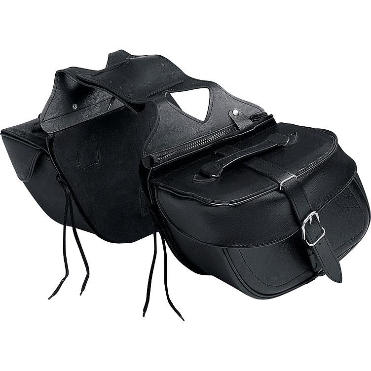 QBag Kunstledersatteltaschenpaar 08 abnehmbar 20 Liter Stauraum - Motorradzubehör - Motorradgepäck