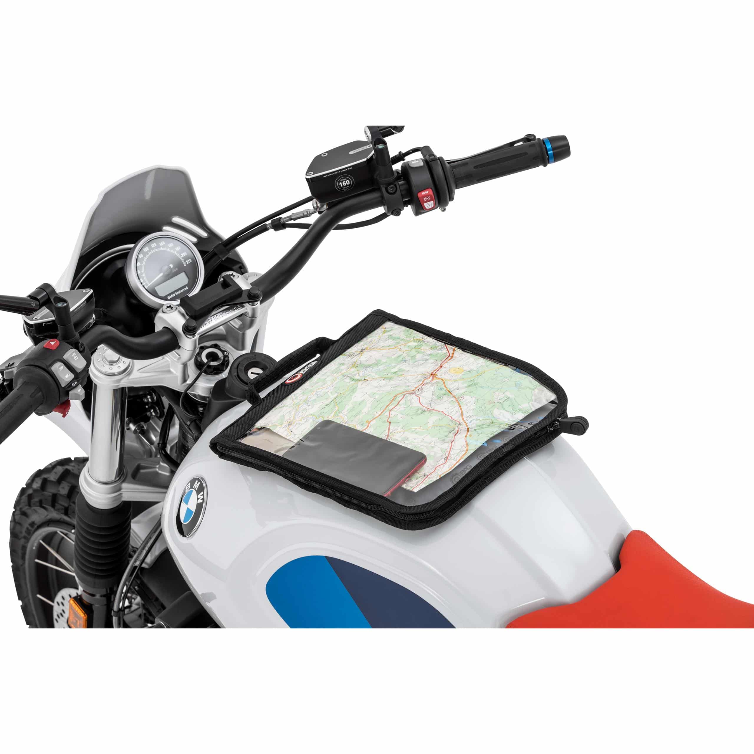 QBag Magnet Kartentasche mit Riemenoption - Motorradzubehör - Motorradgepäck