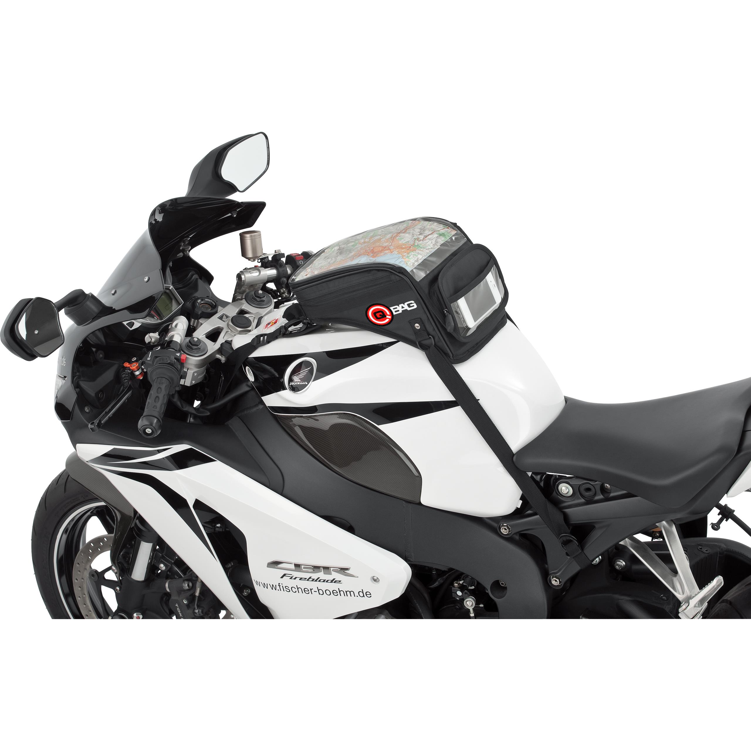 QBag Magnet/Riemen Tankrucksack ST09 6 Liter Stauraum - Motorradzubehör - Motorradgepäck