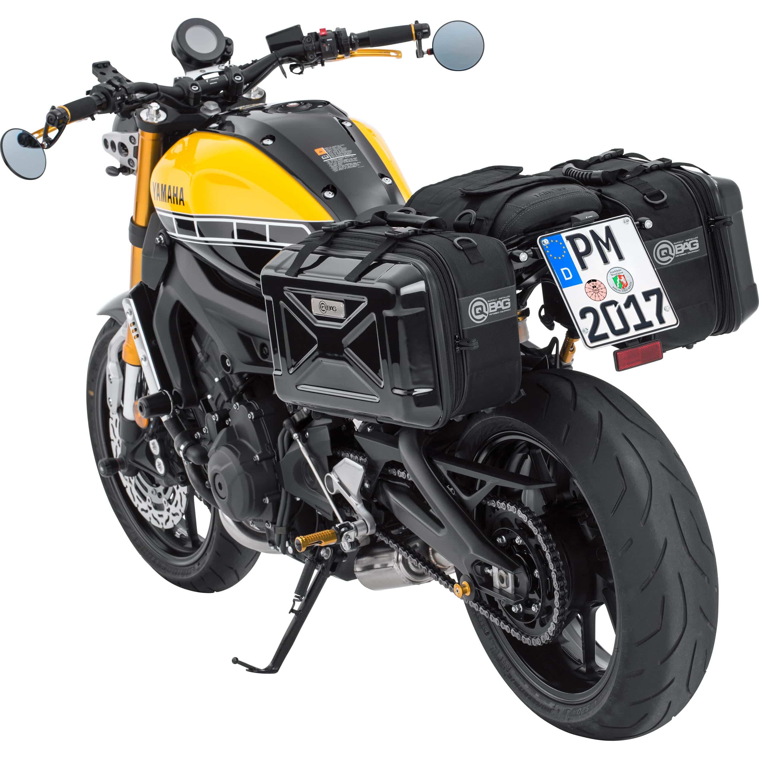 QBag Satteltaschenpaar 04 mit Hardcover 36-46 Liter Stauraum - Motorradzubehör - Motorradgepäck