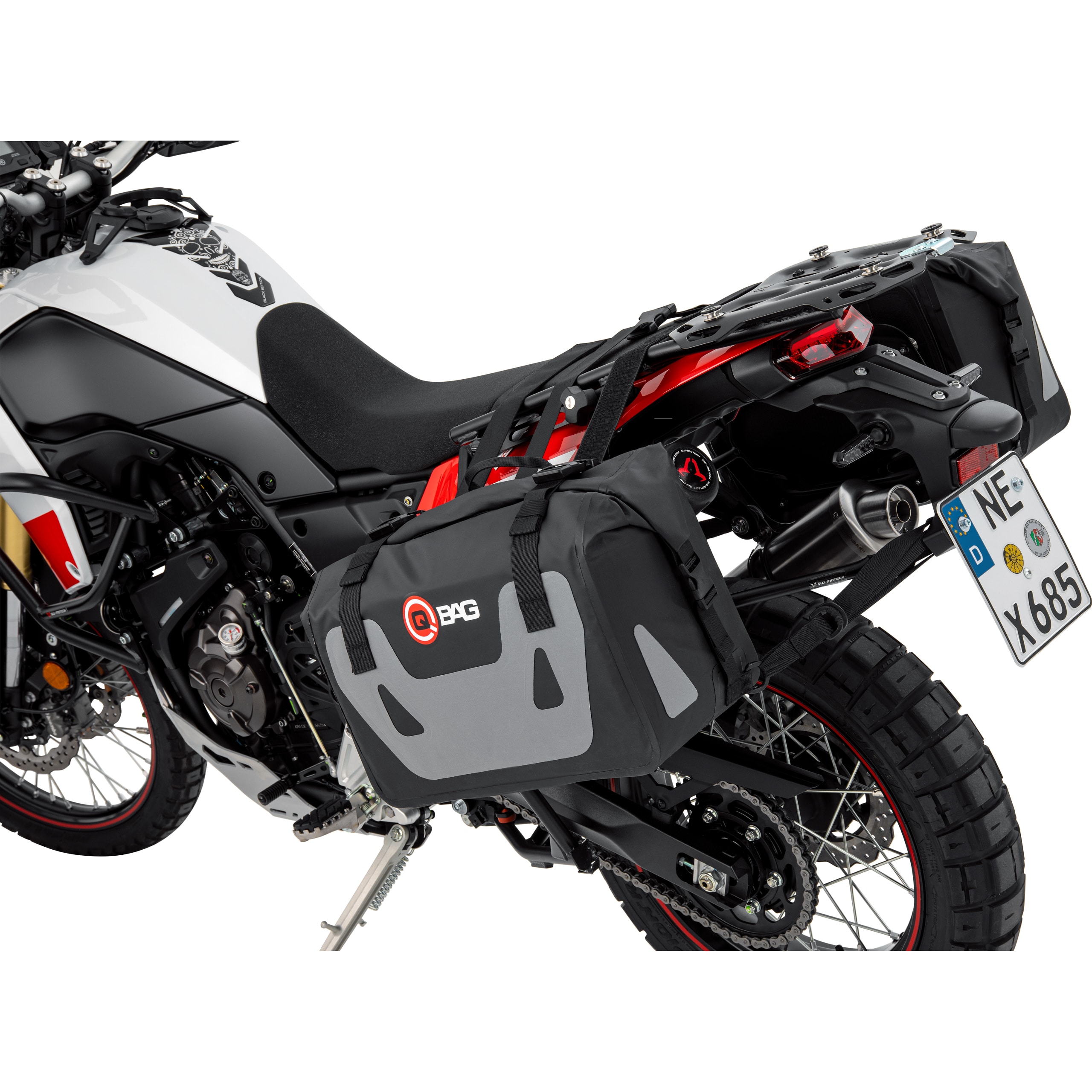 QBag Satteltaschenpaar ST07 wasserdicht 50 Liter Stauraum - Motorradzubehör - Motorradgepäck