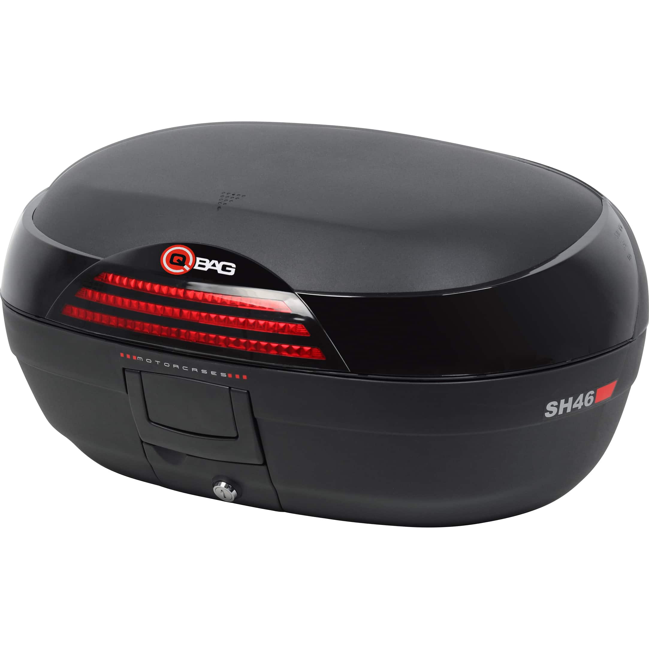 QBag Shad Topcase SH46 inklusive Universaladapterplatte schwarz - Motorradzubehör - Motorradgepäck