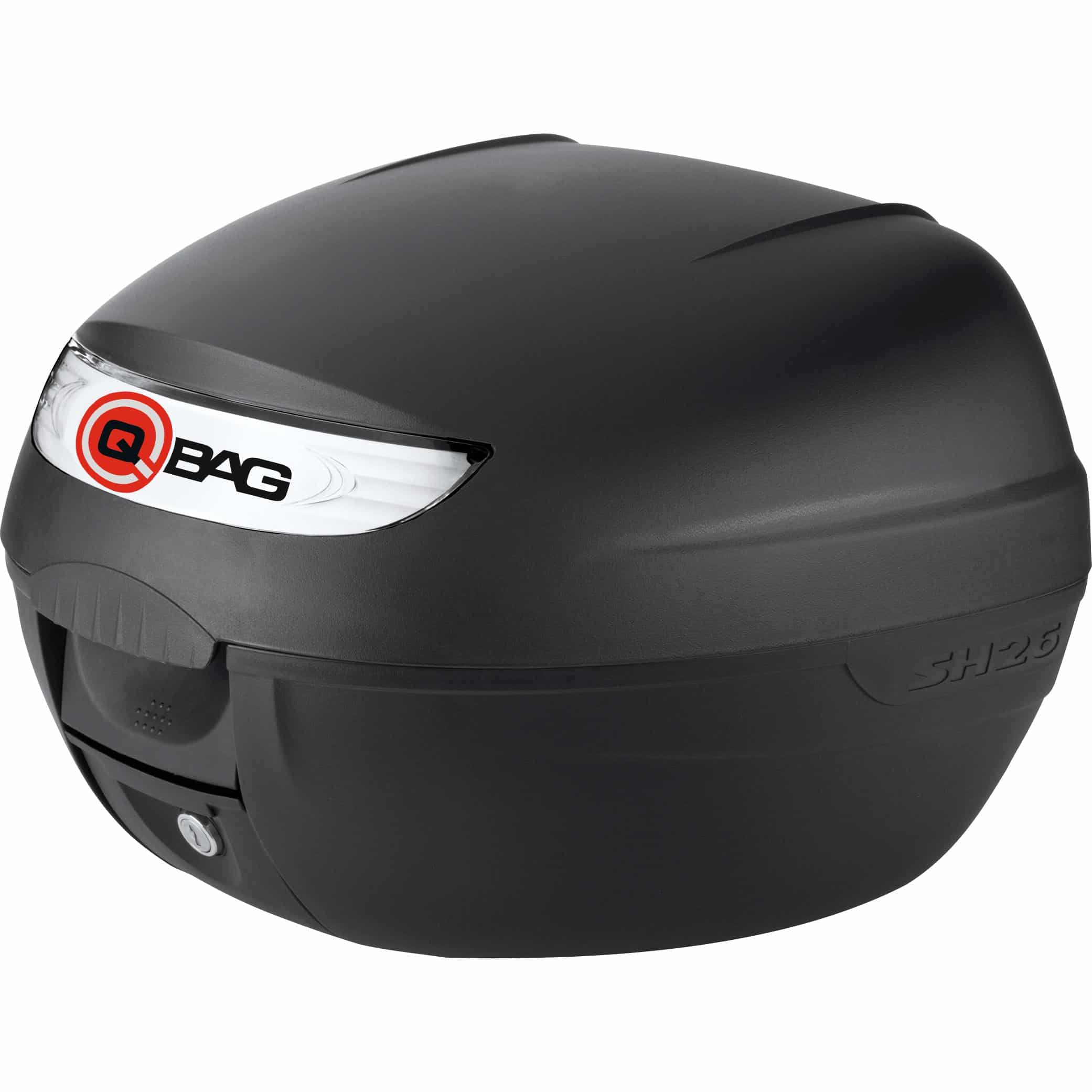 QBag Topcase SH26 schwarz unlackiert - Motorradzubehör - Motorradgepäck