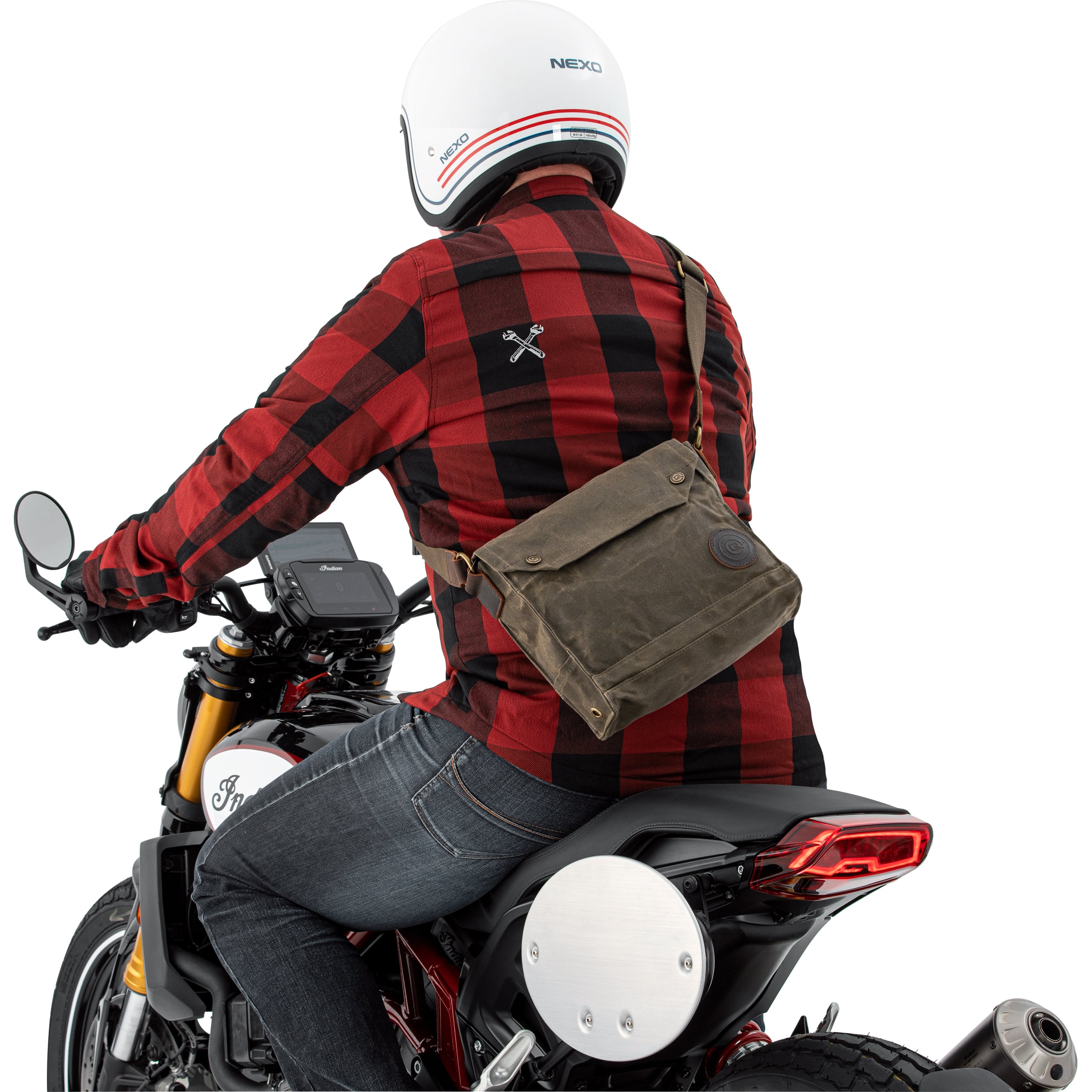 QBag Umhängetasche Canvas Retro 5 Liter Stauraum - Motorradzubehör - Reisen & Outdoor