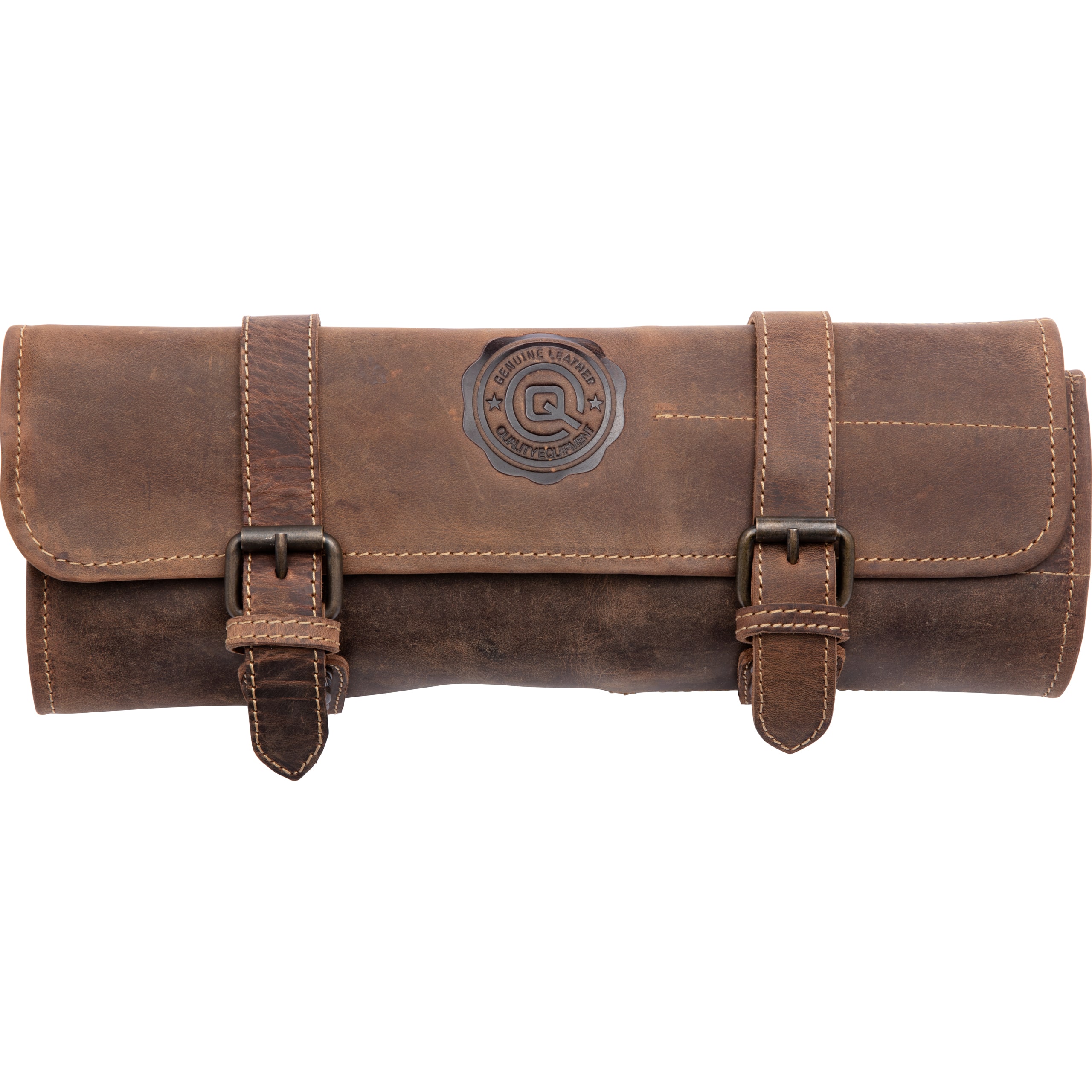 QBag Werkzeugrolle Vintage 2 mit Klickverschluss braun - Motorradzubehör - Werkzeuge