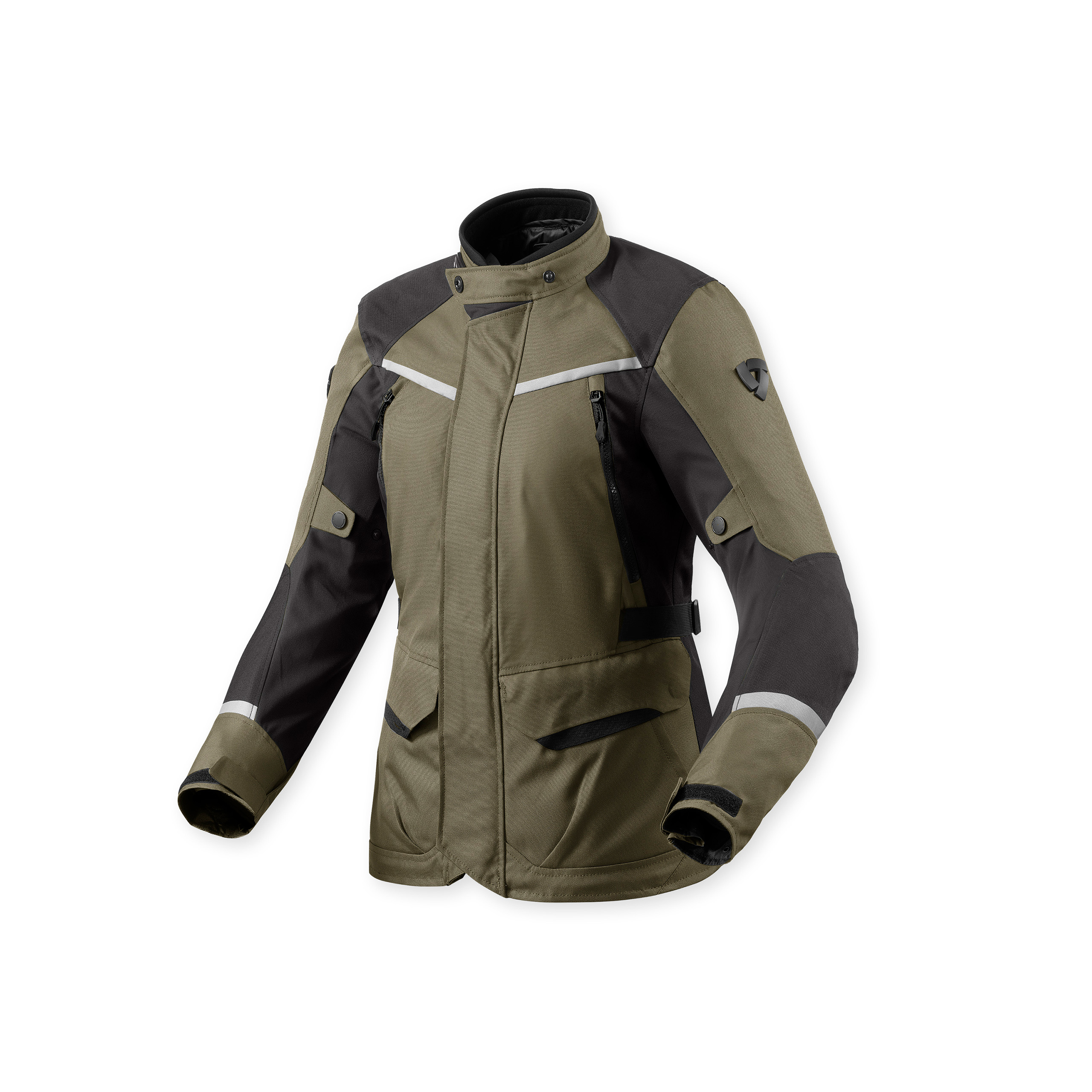 REV'IT! Voltiac 3 H2O Damen Textiljacke grün/anthrazit 40 - Motorradbekleidung - Motorradjacken