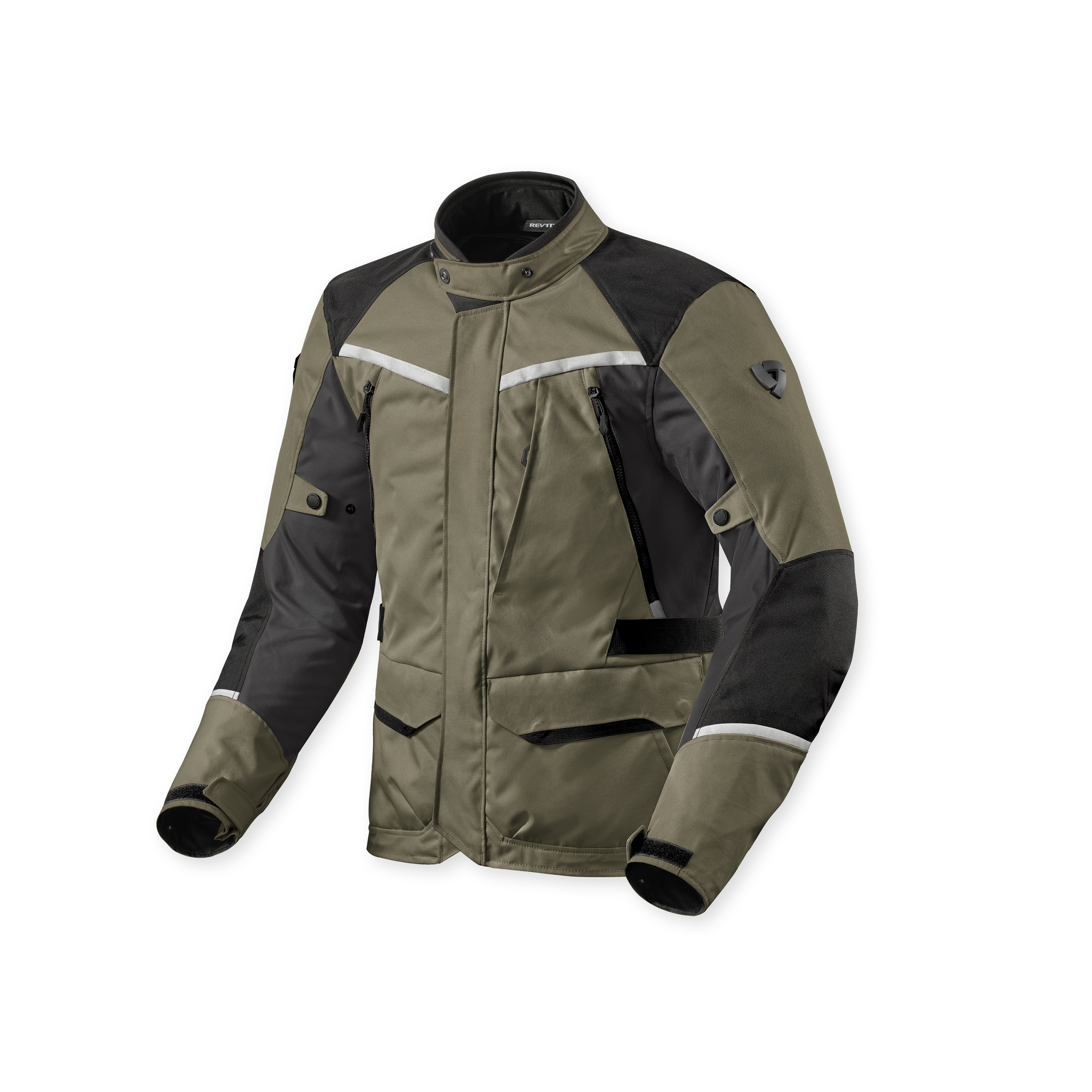 REV'IT! Voltiac 3 H2O Textiljacke grün/anthrazit 3XL - Motorradbekleidung - Motorradjacken