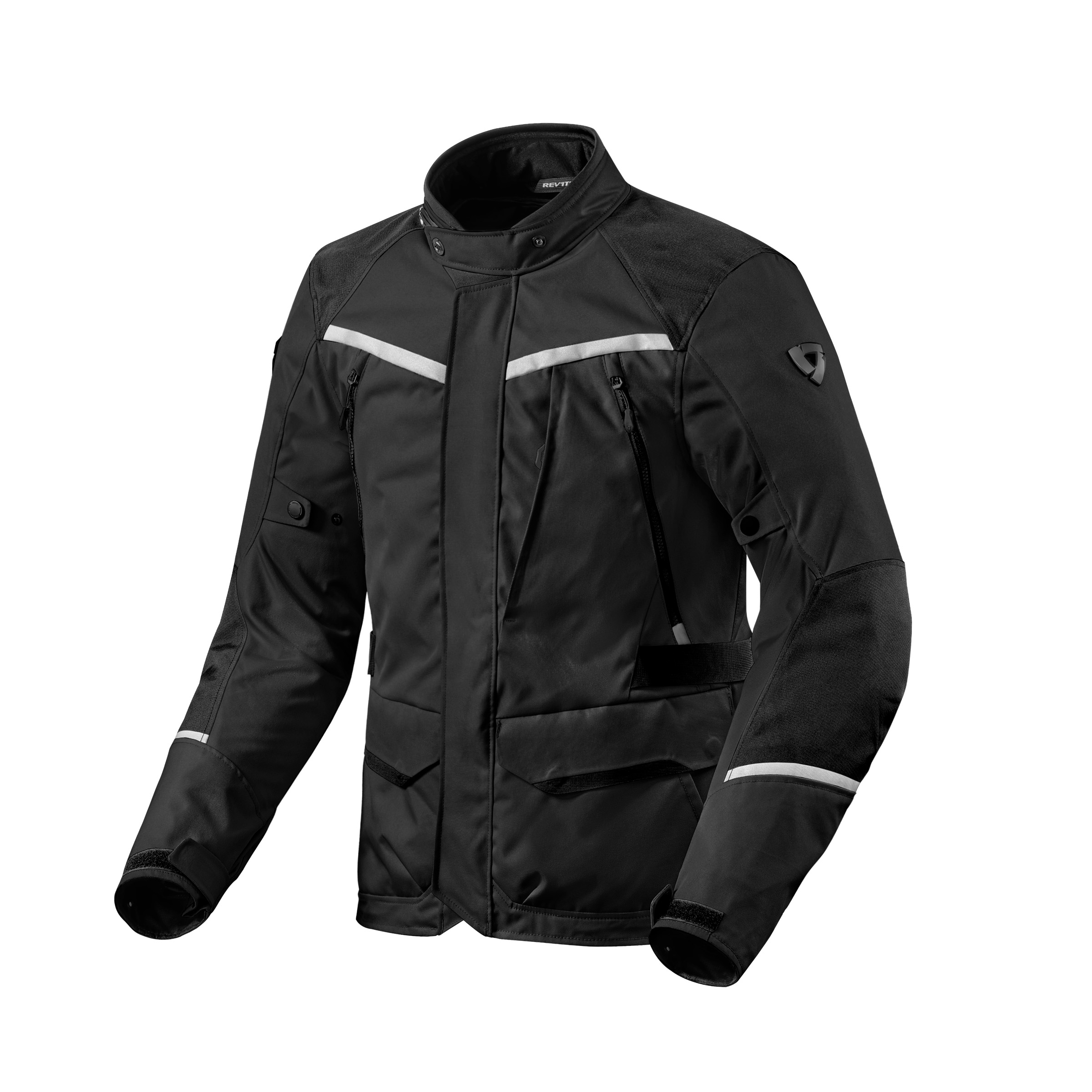 REV'IT! Voltiac 3 H2O Textiljacke schwarz/silber XL - Motorradbekleidung - Motorradjacken