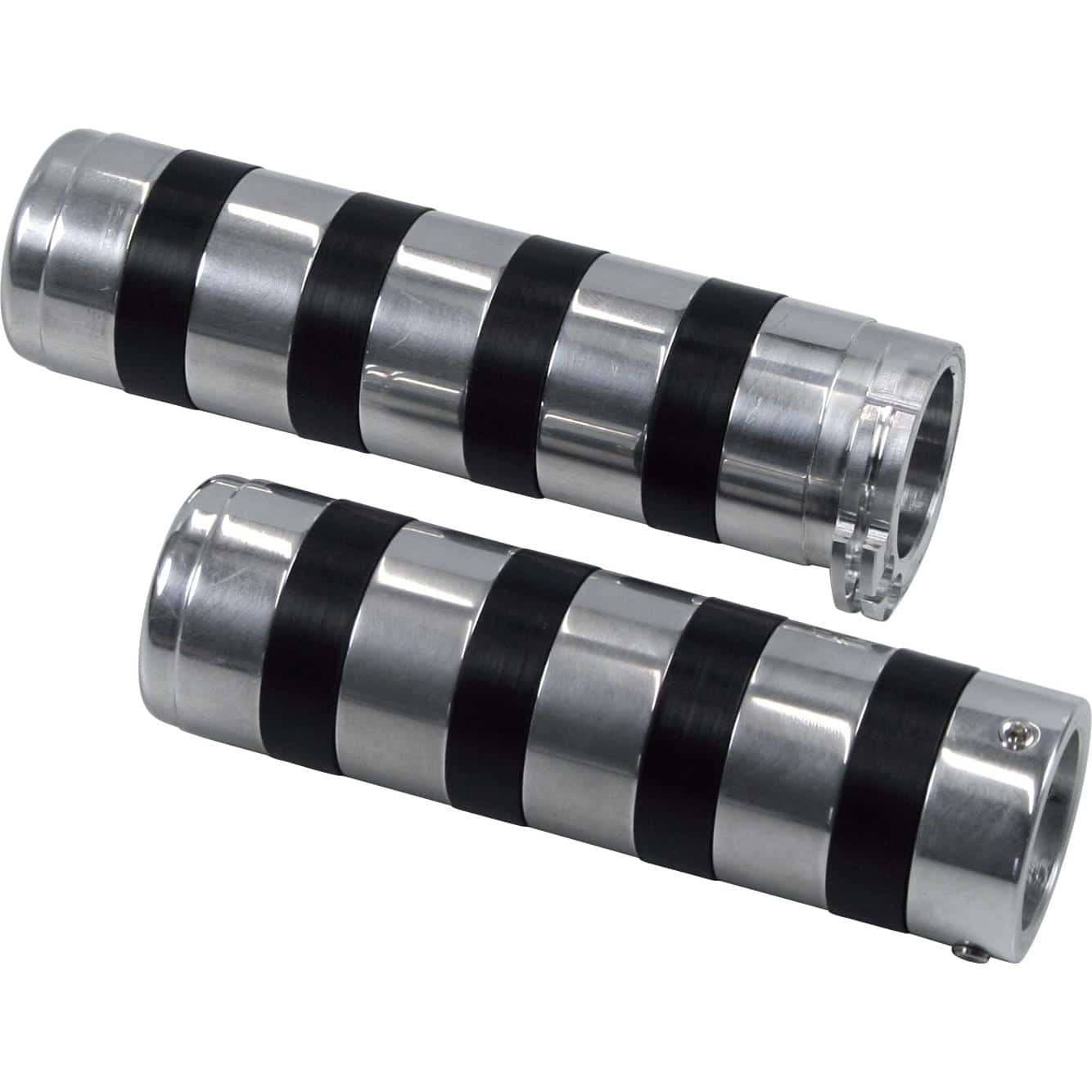 RST Lenkergriffe Rubber-Design Alu f. Harley geschlossen poliert - Motorradteile & Ersatzteile - Lenker