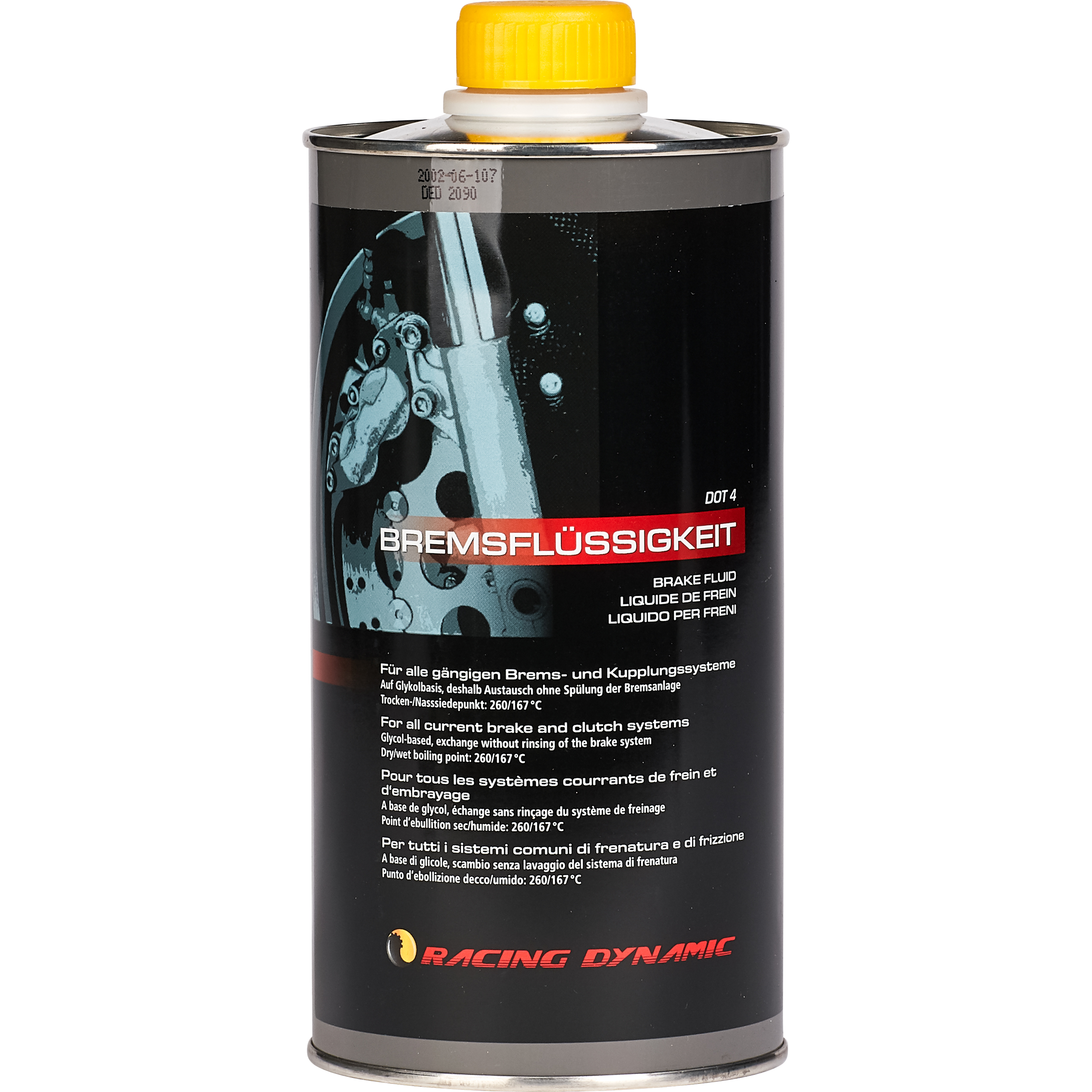 Racing Dynamic Bremsflüssigkeit DOT 4 Glykol 1000 ml - Motorradzubehör - Öle & Schmiermittel