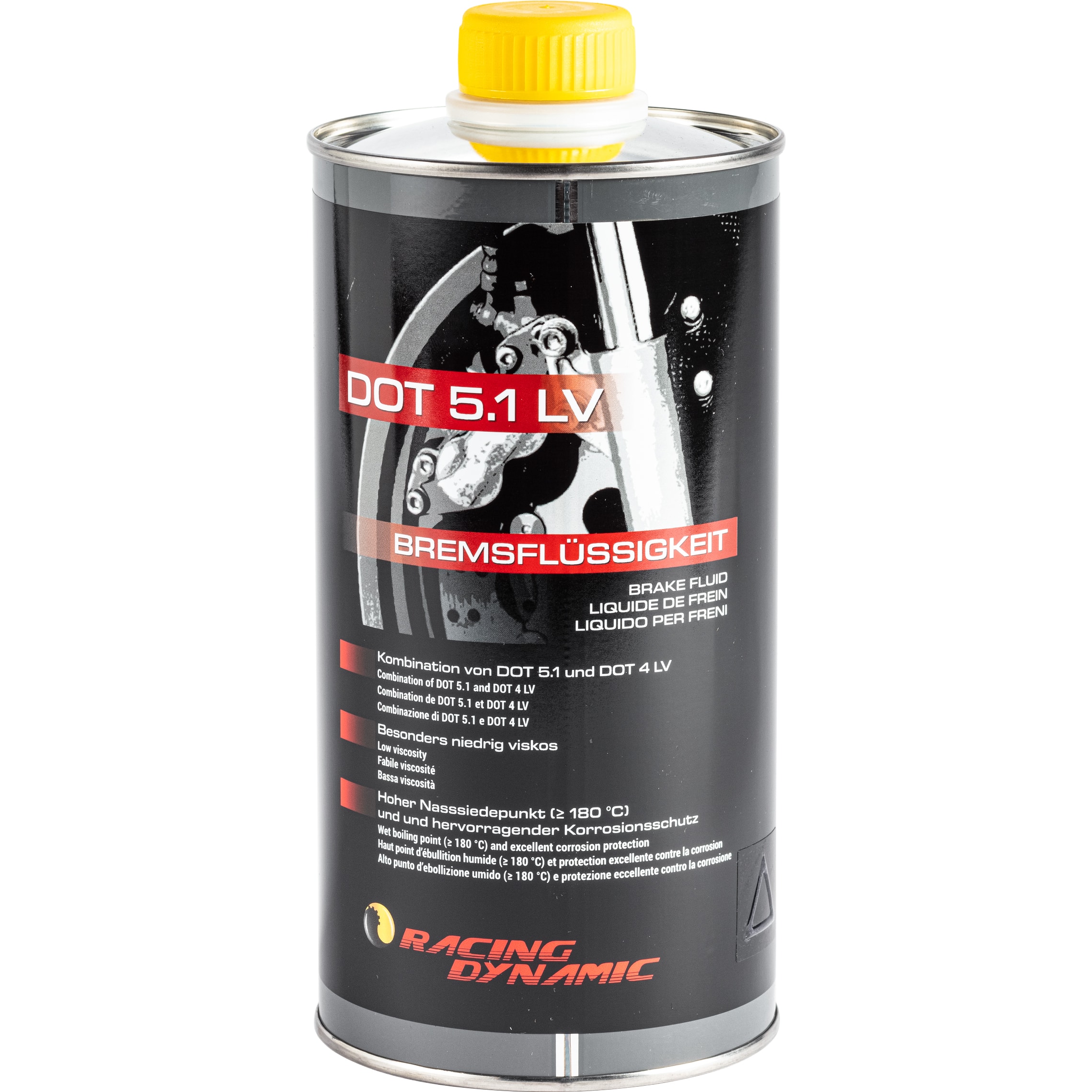 Racing Dynamic Bremsflüssigkeit DOT 5.1 LV Glykol 1000ml - Motorradzubehör - Öle & Schmiermittel
