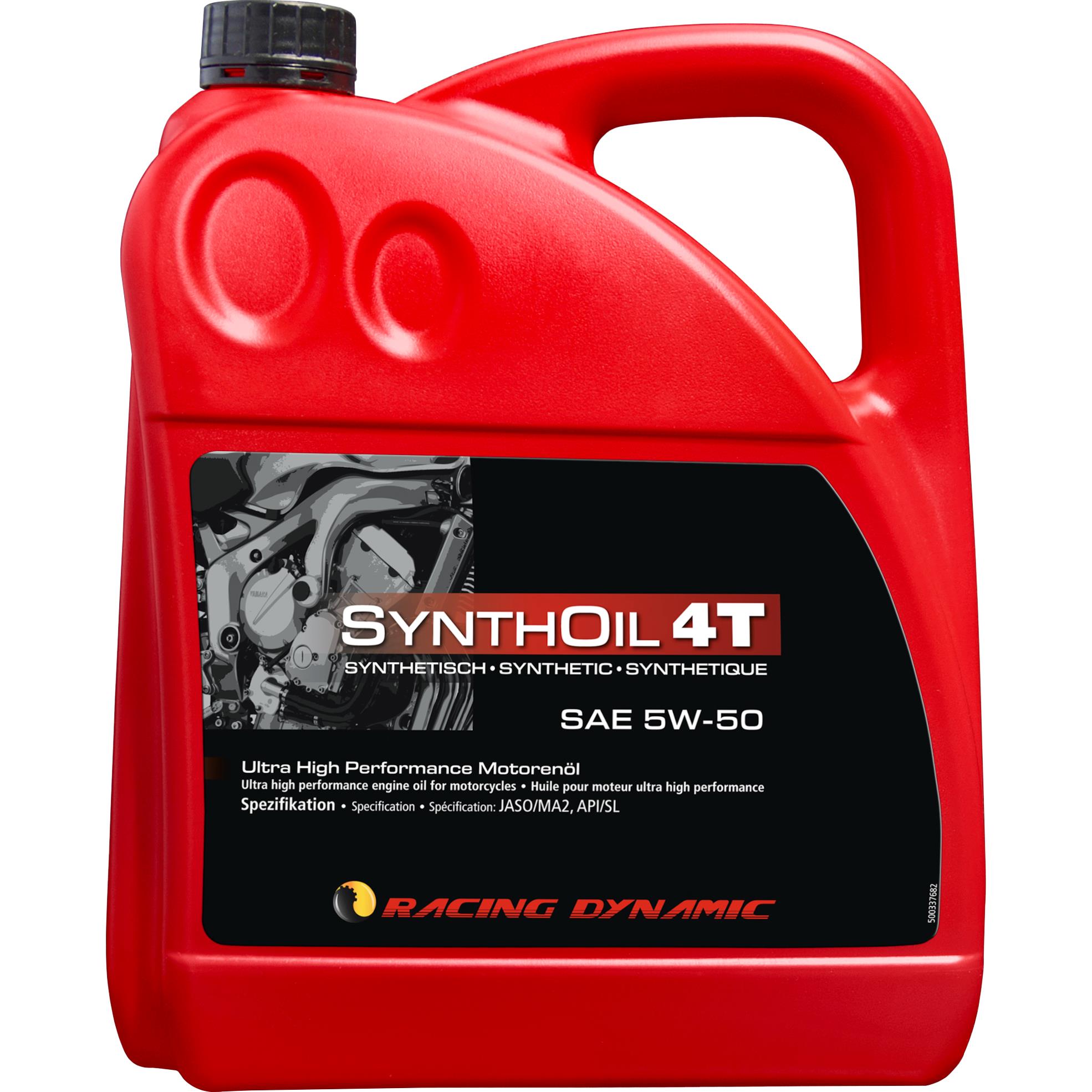 Racing Dynamic Motoröl Synthoil 4T SAE 5W-50 synthetisch 4000 ml - Motorradzubehör - Öle & Schmiermittel