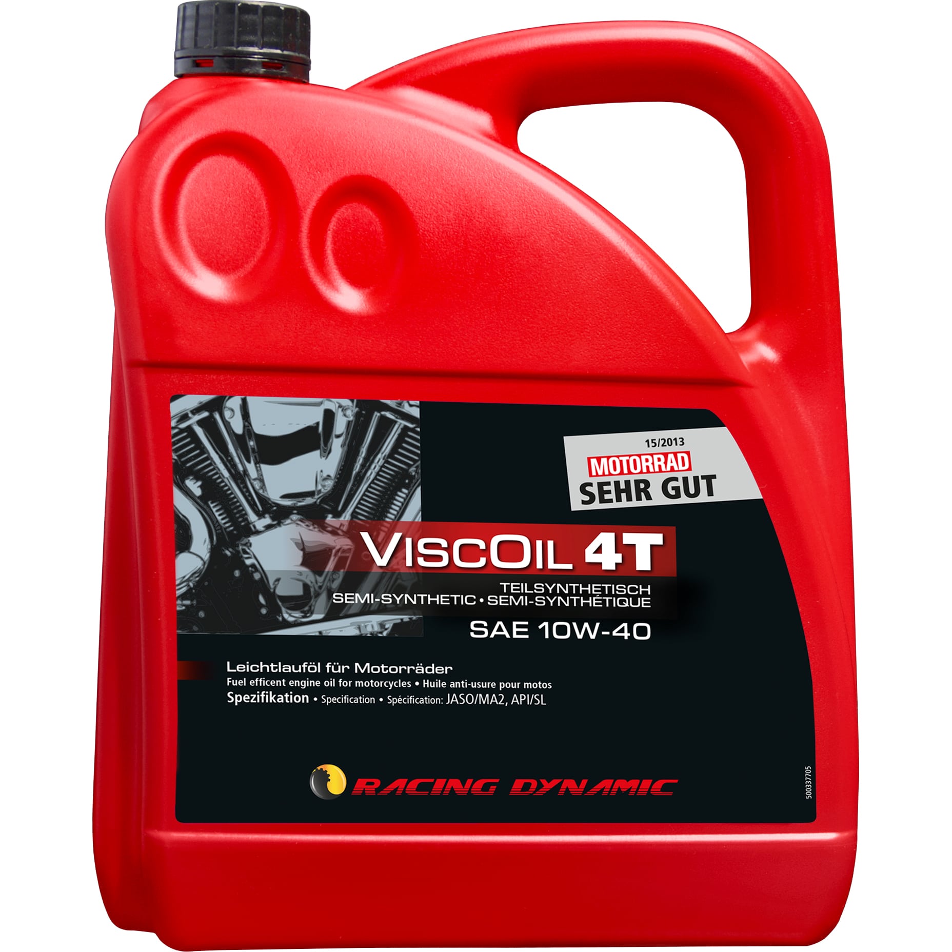 Racing Dynamic Motoröl Viscoil 4T SAE 10W-40 teilsynthetisch 4000 ml - Motorradzubehör - Öle & Schmiermittel