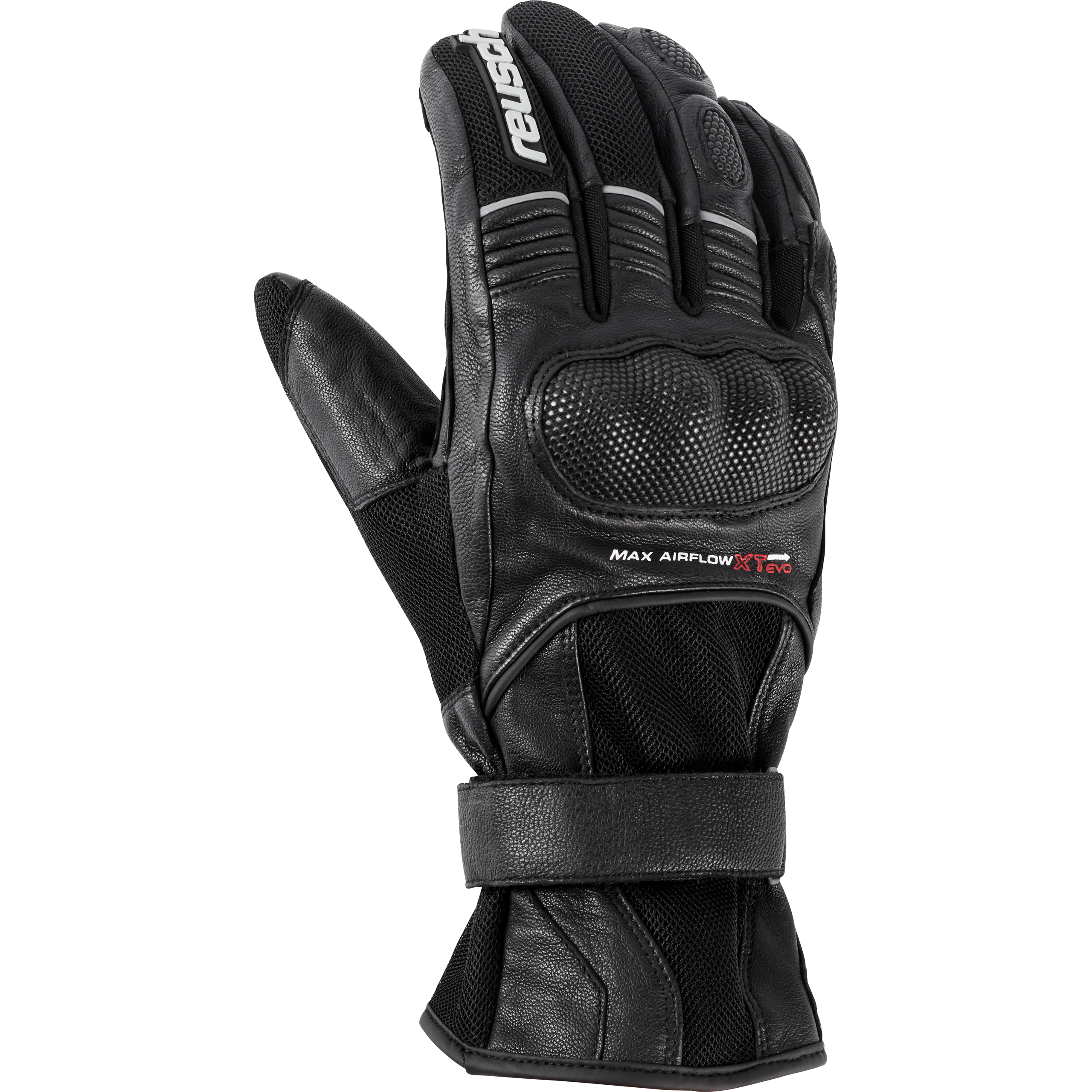 Reusch Airflow XT EVO Leder/Textilhandschuh lang schwarz 10 - Motorradbekleidung - Motorradhandschuhe