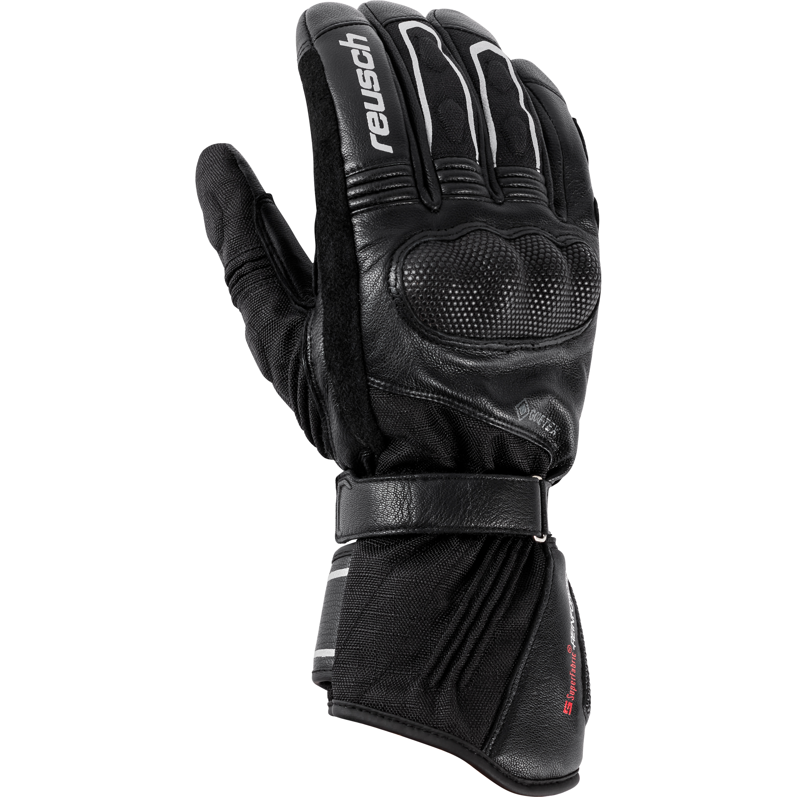 Reusch Driftice Gore-Tex Leder/Textilhandschuh lang schwarz 9 - Motorradbekleidung - Touring Motorradbekleidung