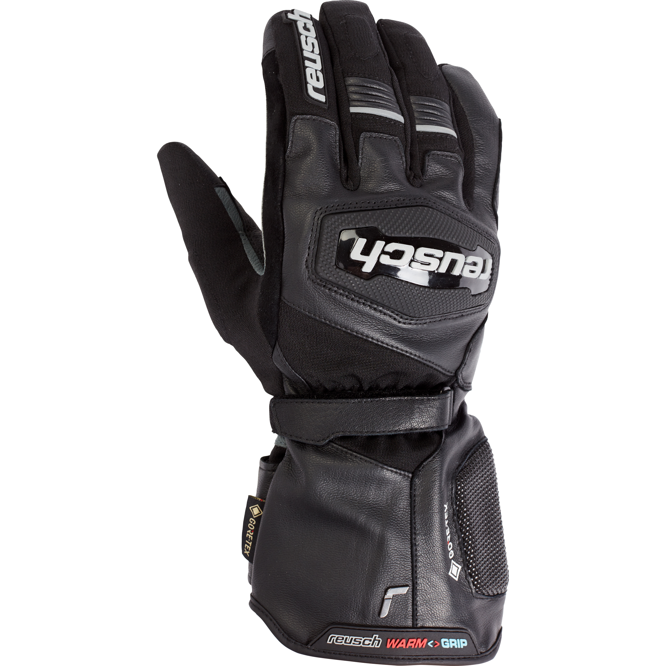Reusch Evermade GTX 2in1 Leder-/Textilhandschuh lang schwarz 11 - Motorradbekleidung - Motorradhandschuhe