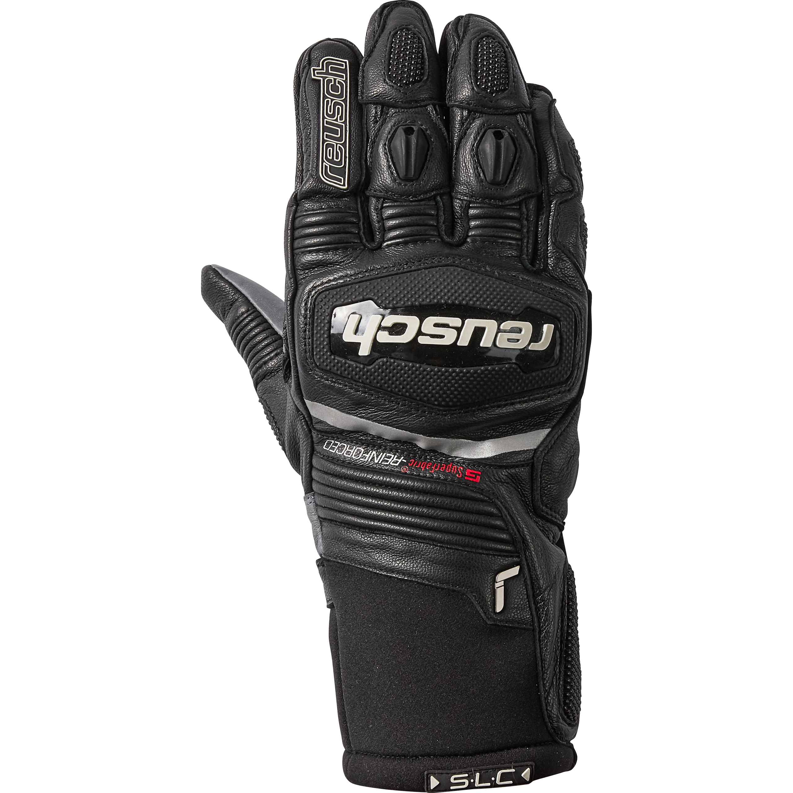 Reusch Leonardo SLC Lederhandschuh lang schwarz 8 - Motorradbekleidung - Motorradhandschuhe