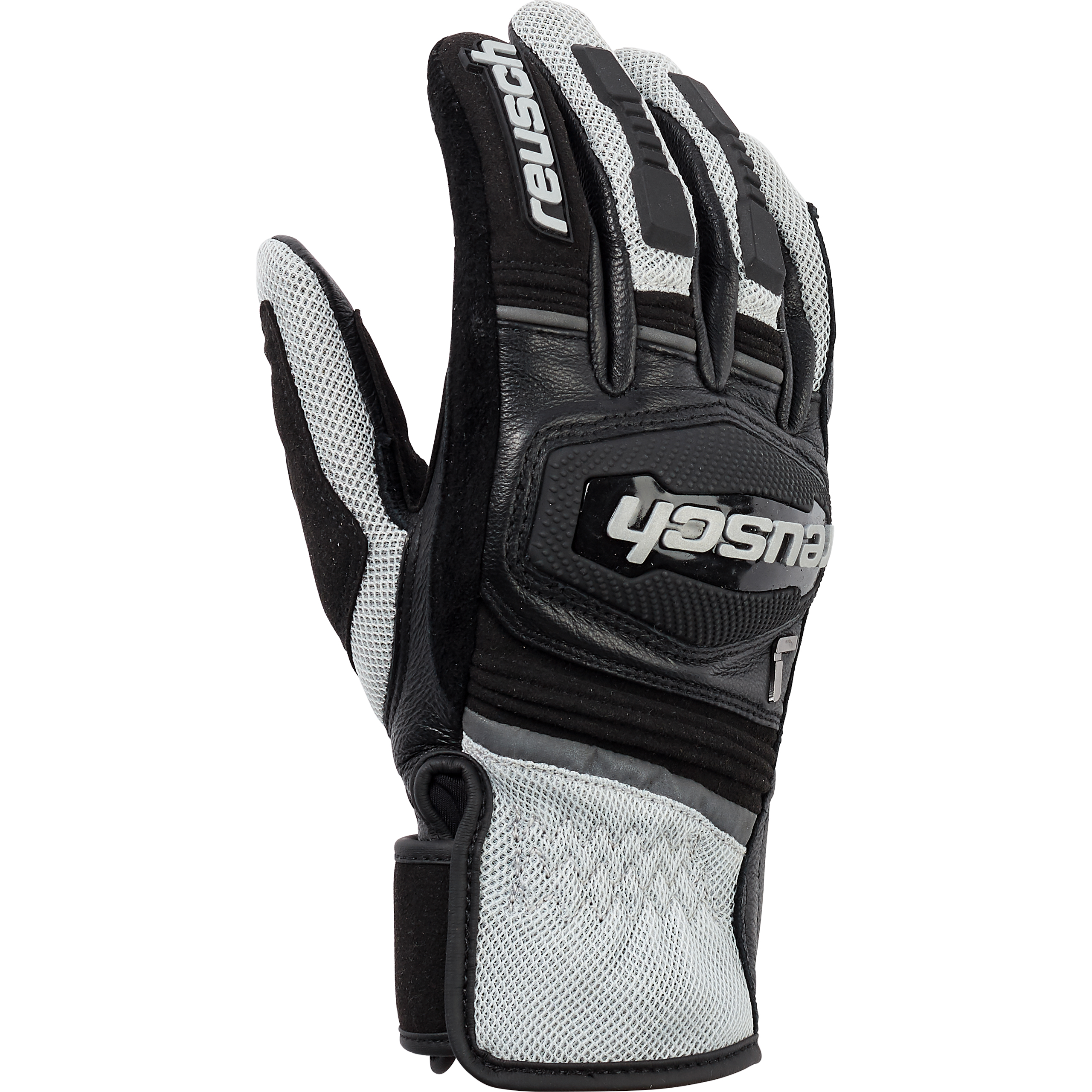 Reusch Outsprint Damen Leder-/Textilhandschuh kurz schwarz/grau W-6 - Motorradbekleidung - Motorradhandschuhe