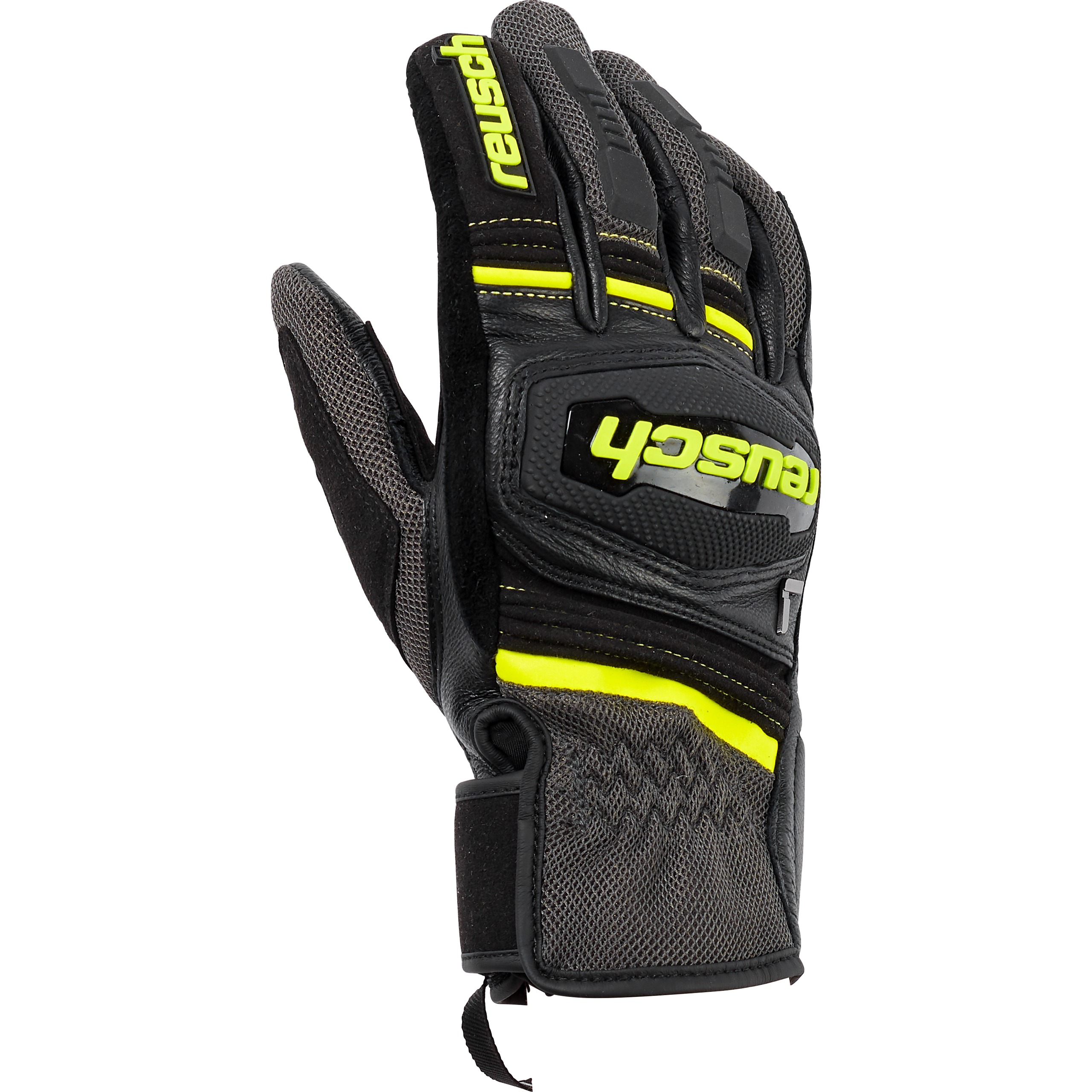 Reusch Outsprint Damen Leder-/Textilhandschuh kurz schw/gelb W-6 - Motorradbekleidung - Motorradhandschuhe