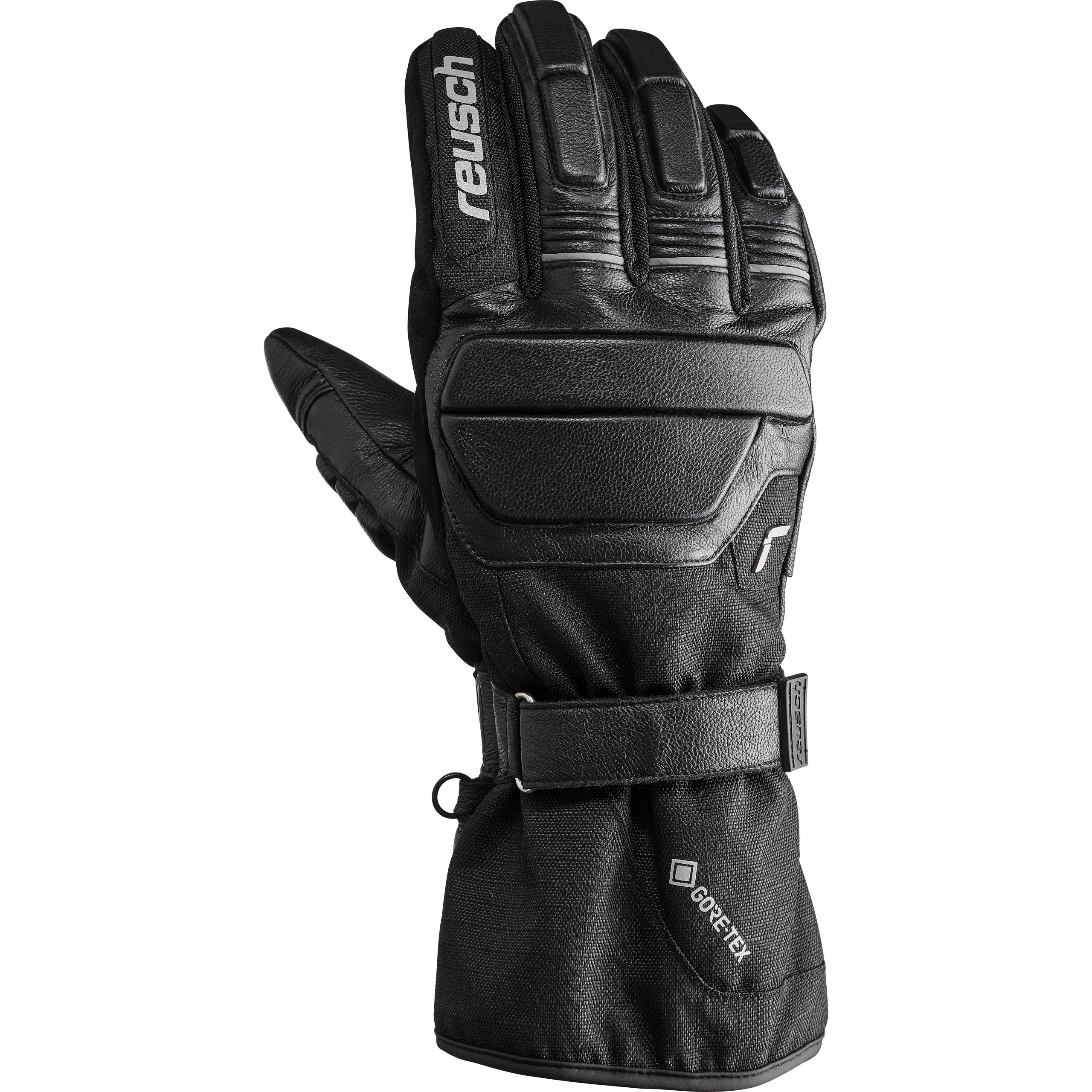 Reusch Rising Gore-Tex Leder/Textilhandschuh lang schwarz 8 - Motorradbekleidung - Motorradhandschuhe