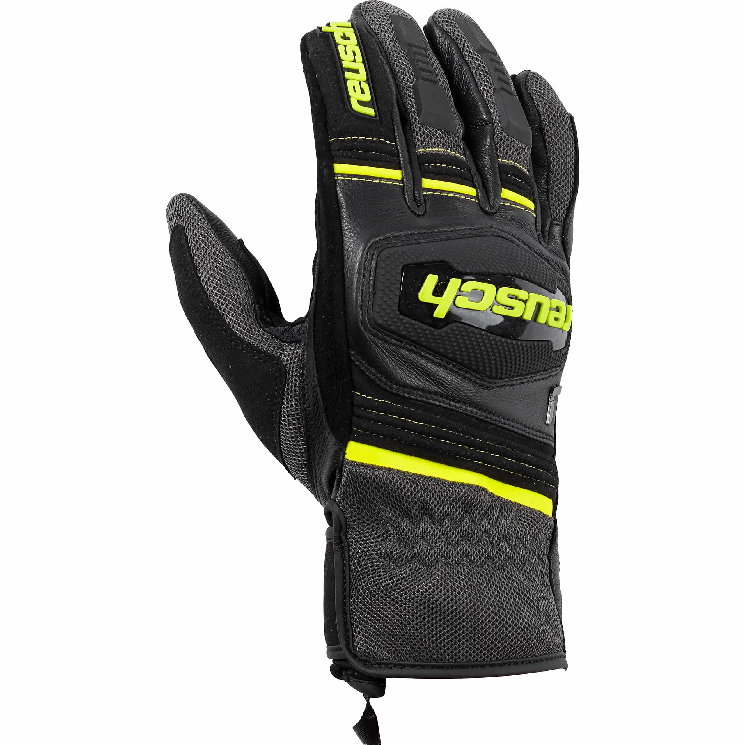 Reusch Upsprint Leder-/Textilhandschuh kurz schwarz/gelb 9 - Motorradbekleidung - Motorradhandschuhe