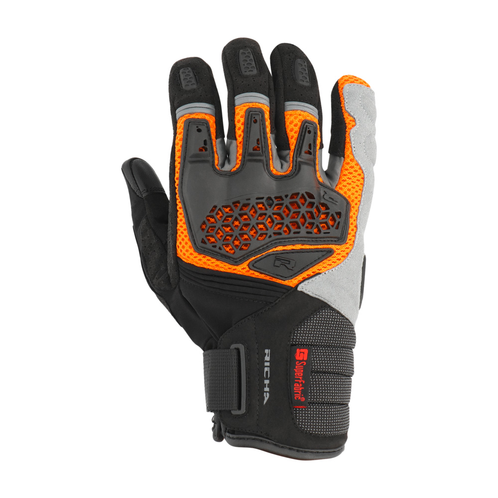 Richa Bogota Motorradhandschuh schwarz/orange L - Motorradbekleidung - Motorradhandschuhe