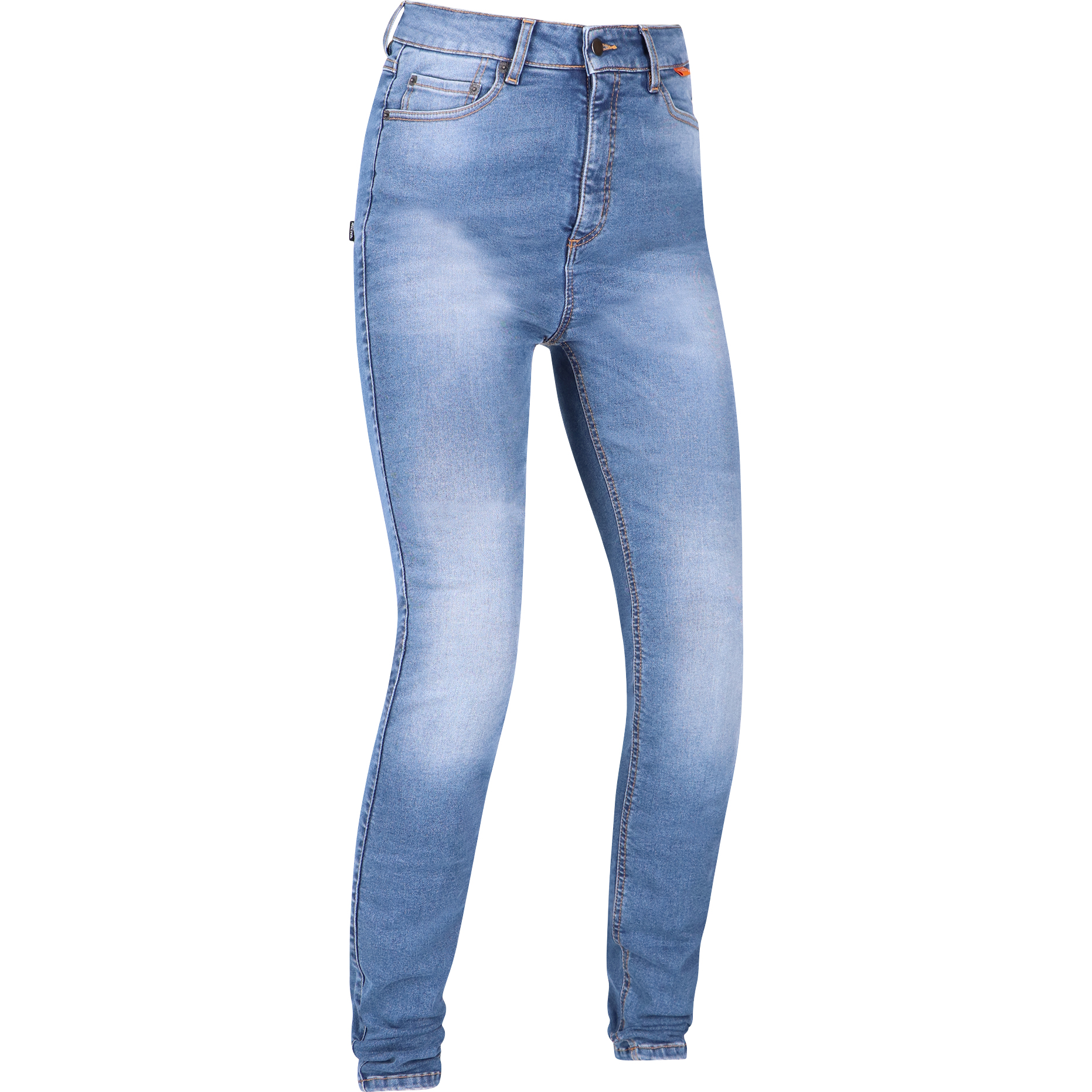 Richa Second Skin Damen Jeans kurz washed blau 34 - Motorradbekleidung - Motorradhosen