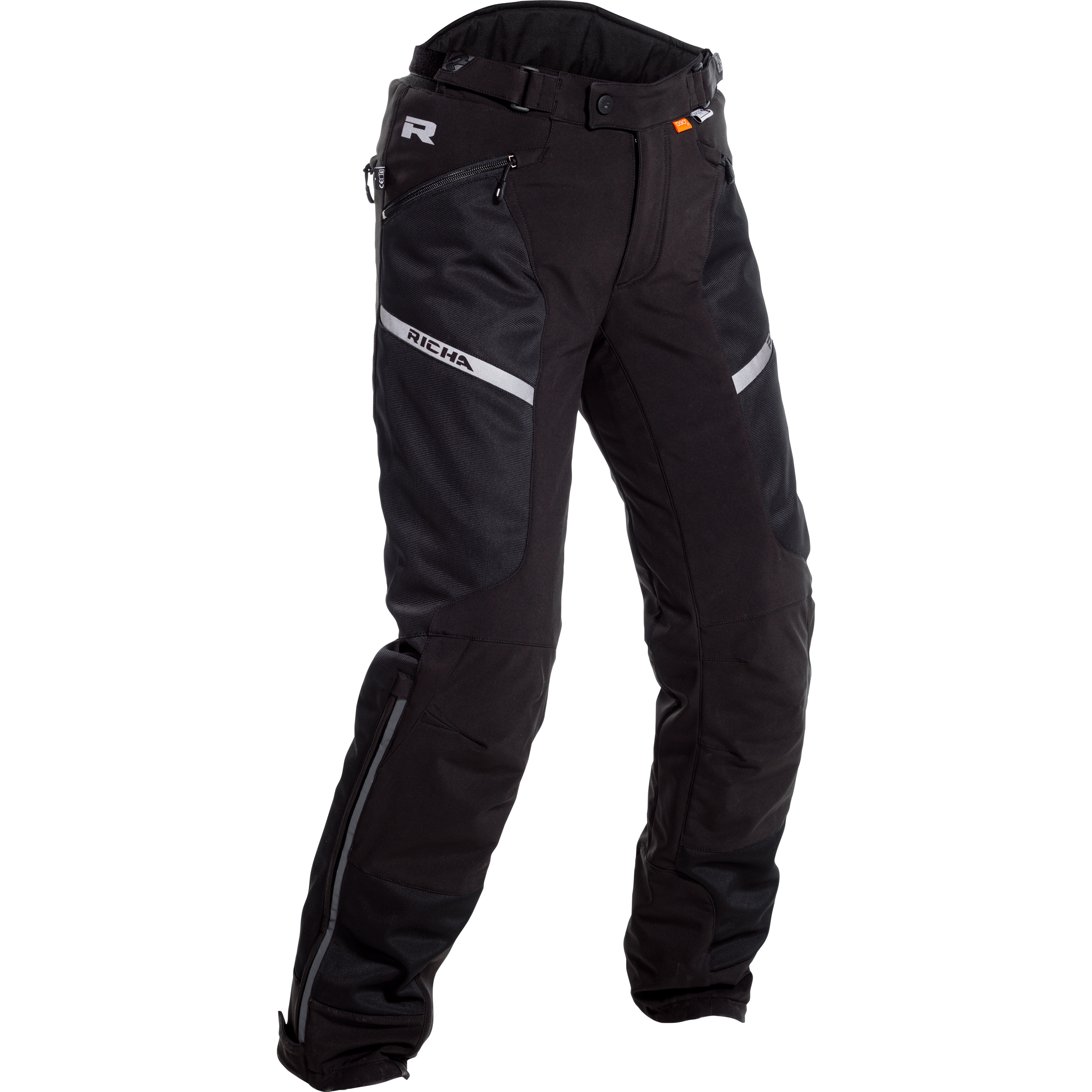 Richa Softshell Mesh Damen WP Textilhose schwarz 5XL (kurz) - Motorradbekleidung - Touring Motorradbekleidung