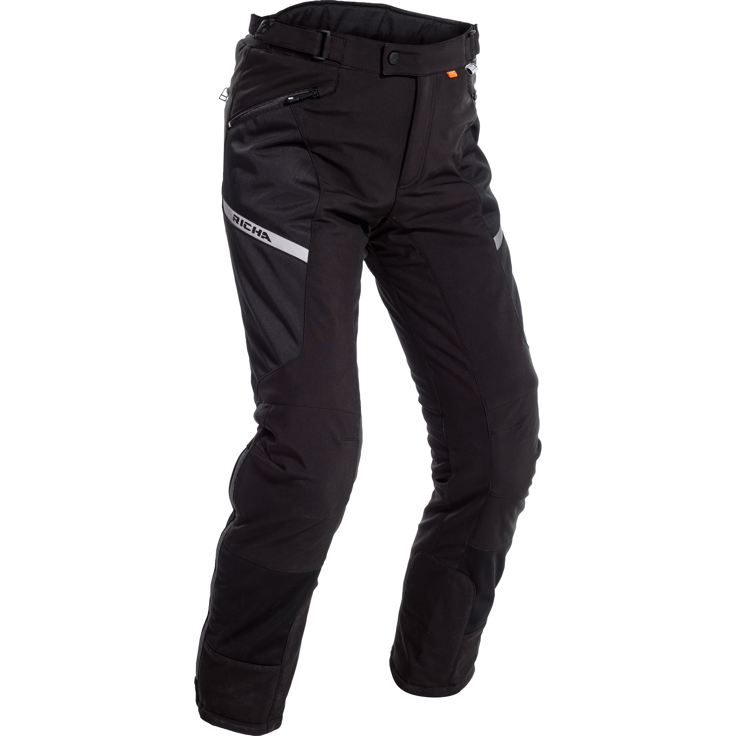 Richa Softshell Mesh WP Textilhose schwarz 3XL (kurz) - Motorradbekleidung - Touring Motorradbekleidung