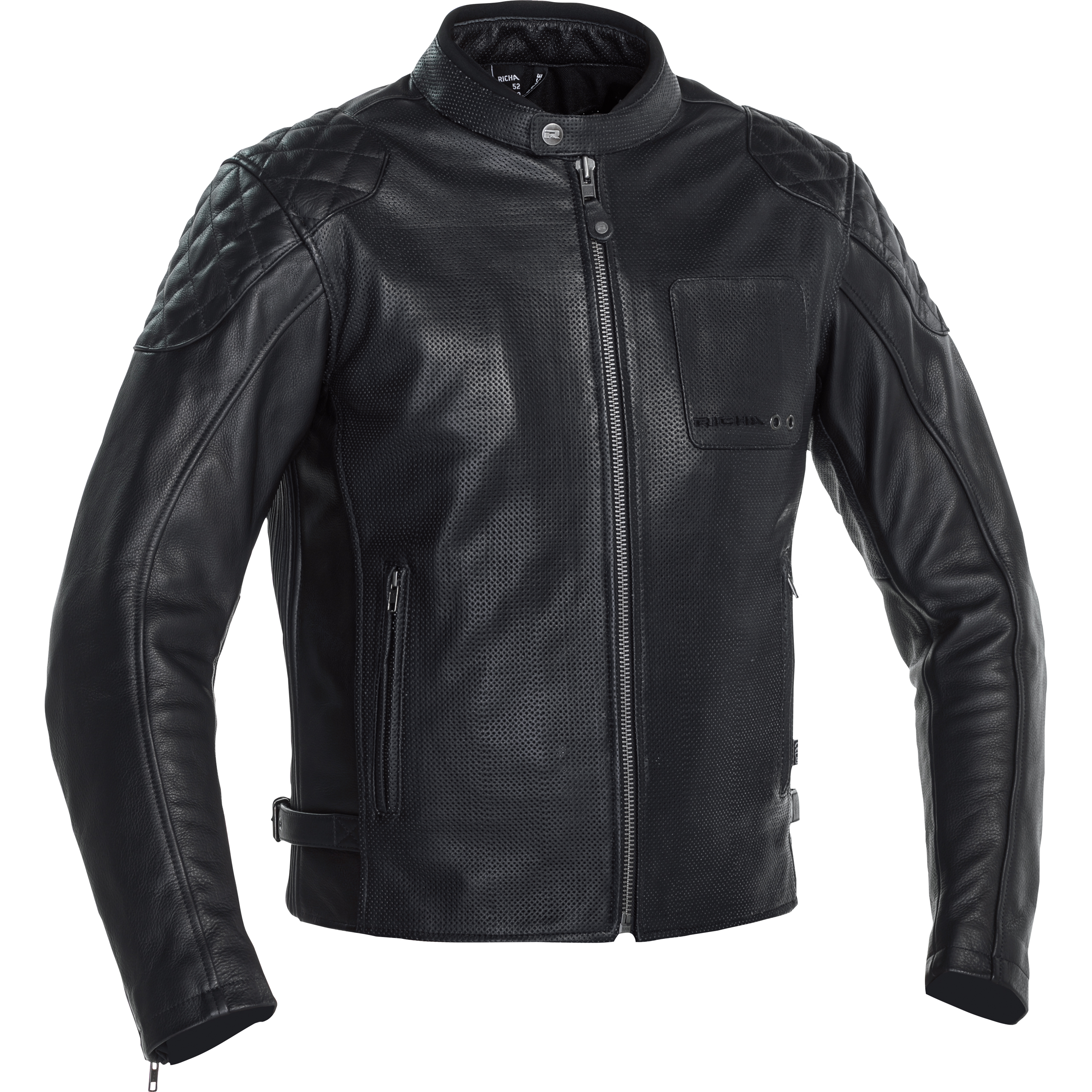 Richa Yorktown Lederjacke schwarz 54 - Motorradbekleidung - Motorradjacken