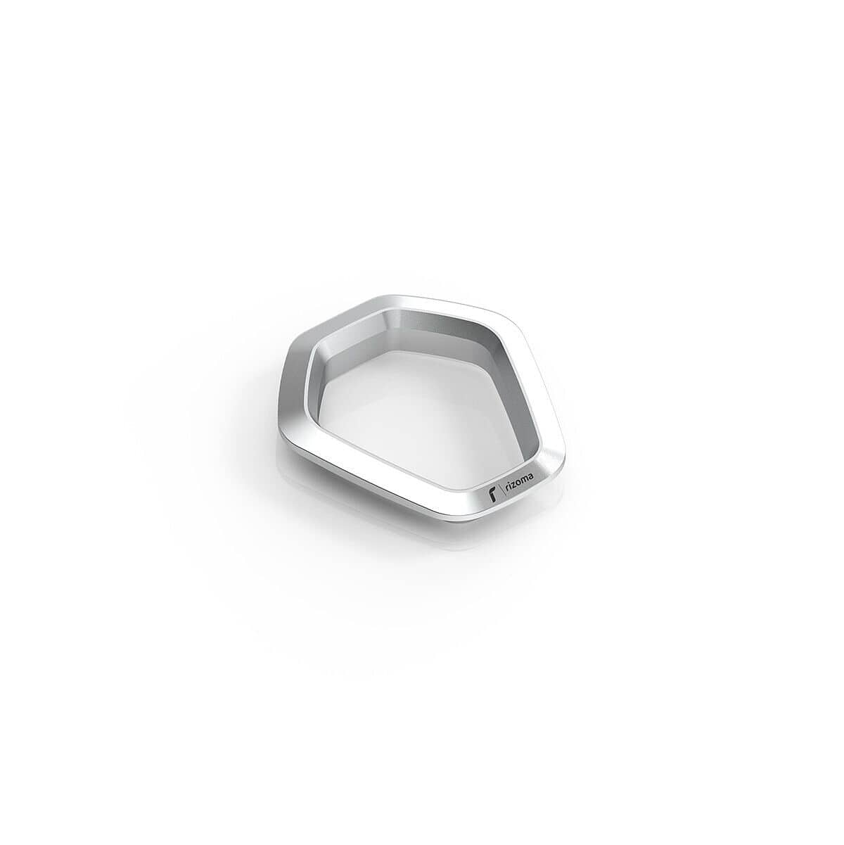 Rizoma Abdeckung Startknopf Alu ZYF058A silber für Yamaha XP 560 T- - Motorradteile & Ersatzteile - Verkleidungen & Abdeckungen