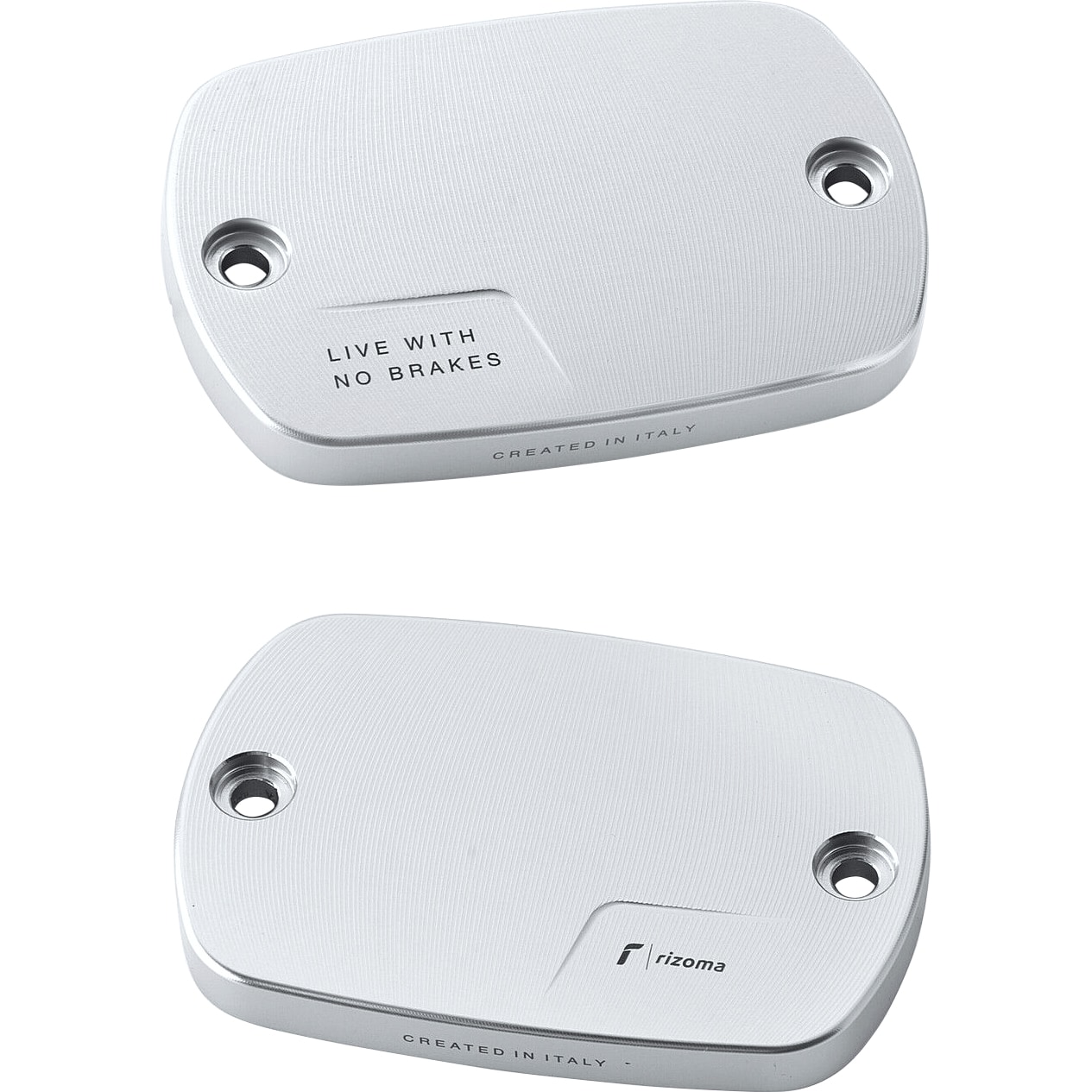 Rizoma Ausgleichsbehälterdeckel Paar ZYF056A silber für Yamaha - Motorradteile & Ersatzteile - Bremsen