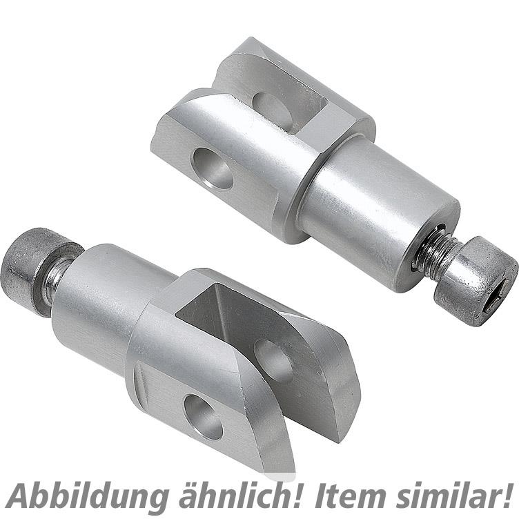 Rizoma Fußrastengelenke Ø18mm PE693B schwarz für Beifahrer - Motorradteile & Ersatzteile - Fußrasten & Hebel