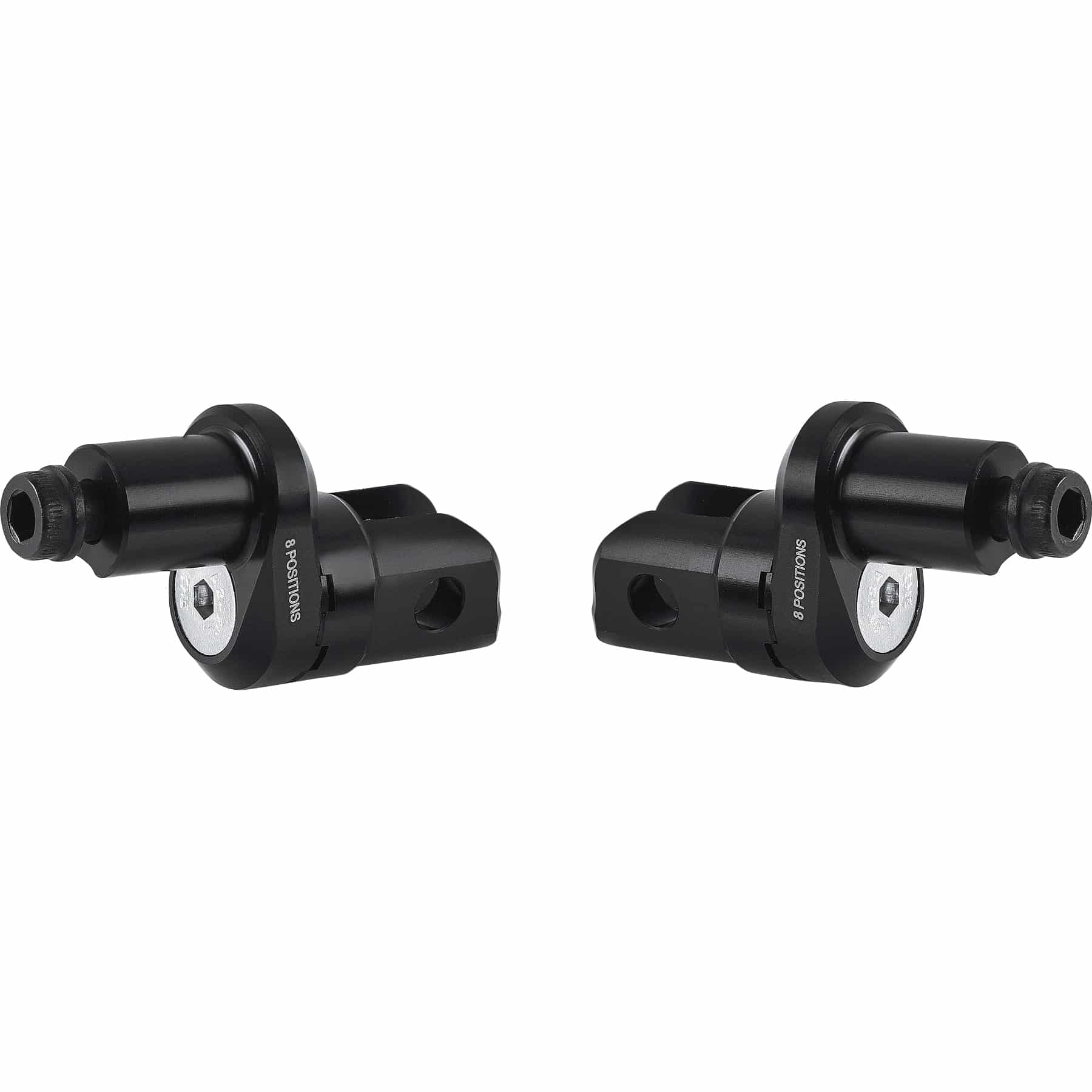 Rizoma Fußrastengelenke Ø18mm verstellbar PE664B schwarz für Fahrer - Motorradteile & Ersatzteile - Fußrasten & Hebel