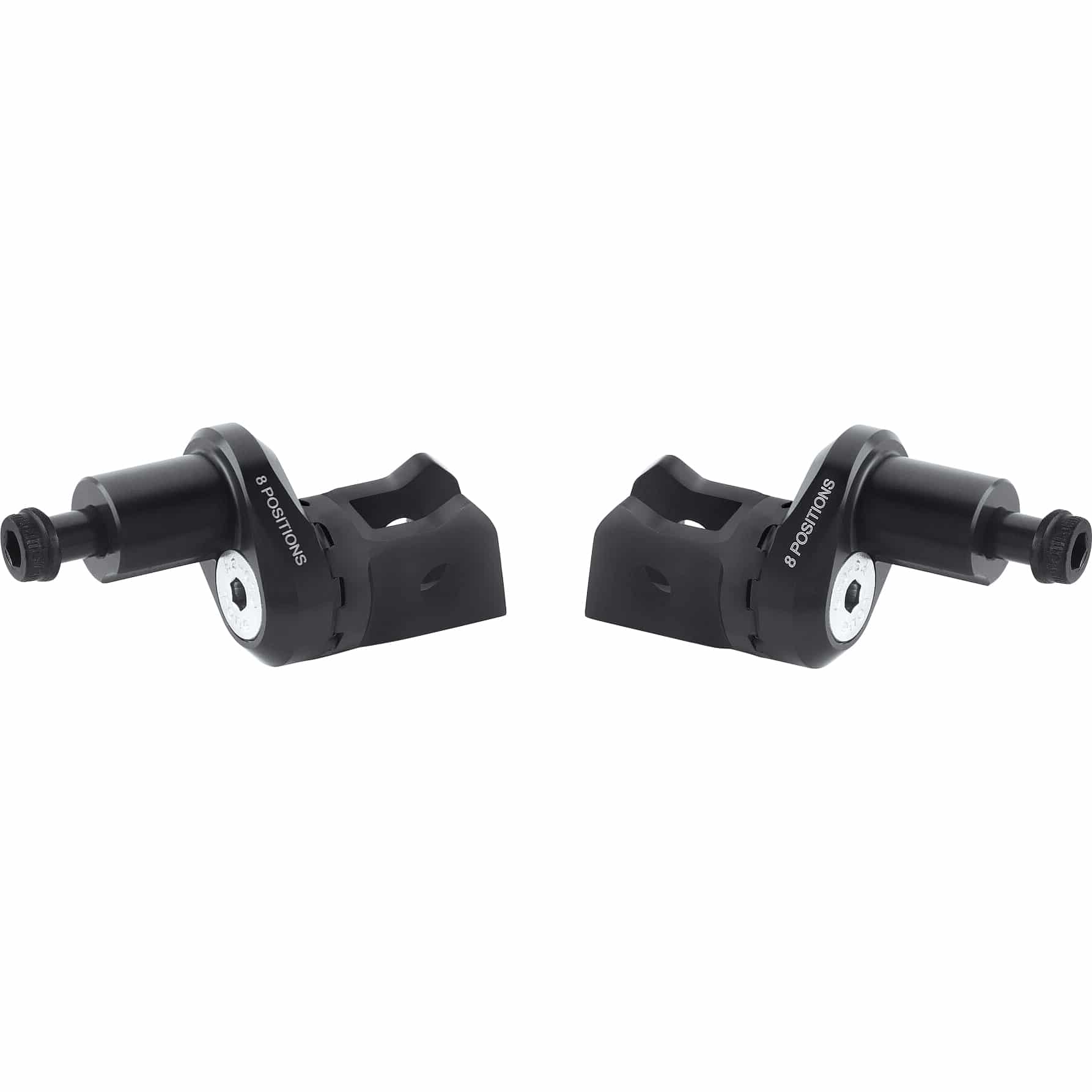 Rizoma Fußrastengelenke Ø18mm verstellbar PE687B schwarz für Fahrer - Motorradteile & Ersatzteile - Fußrasten & Hebel