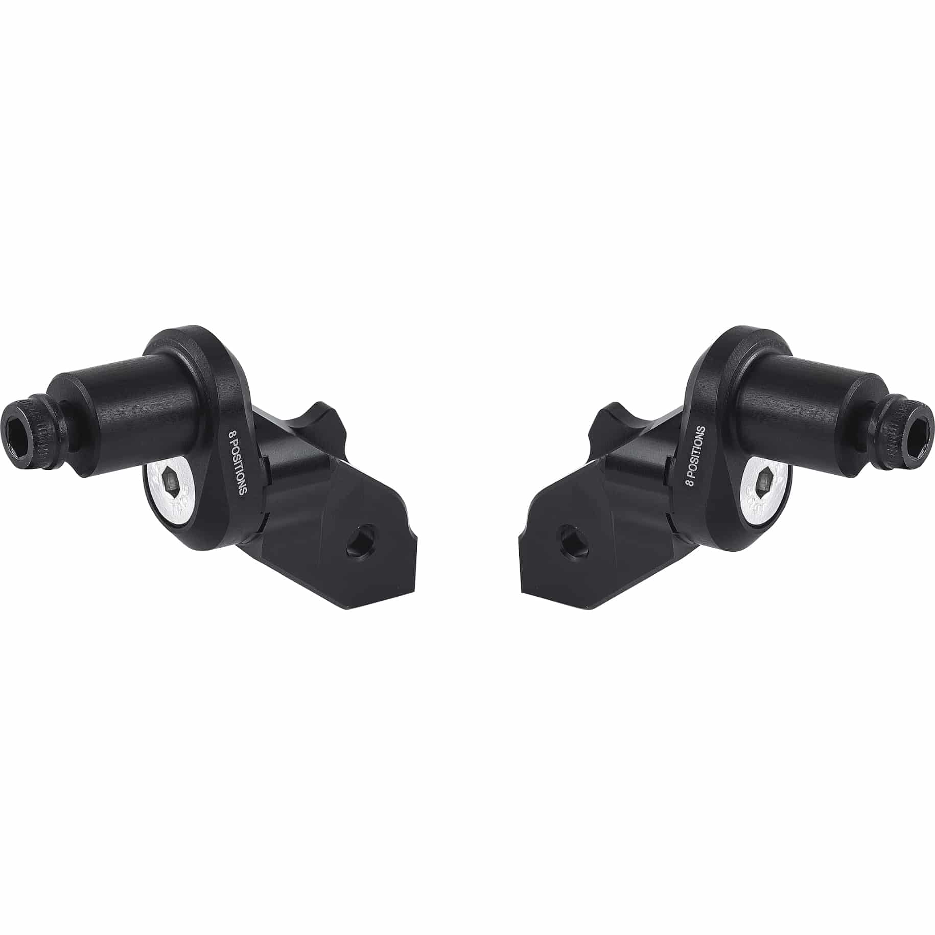 Rizoma Fußrastengelenke Ø18mm verstellbar PE721B schwarz für Fahrer - Motorradteile & Ersatzteile - Fußrasten & Hebel