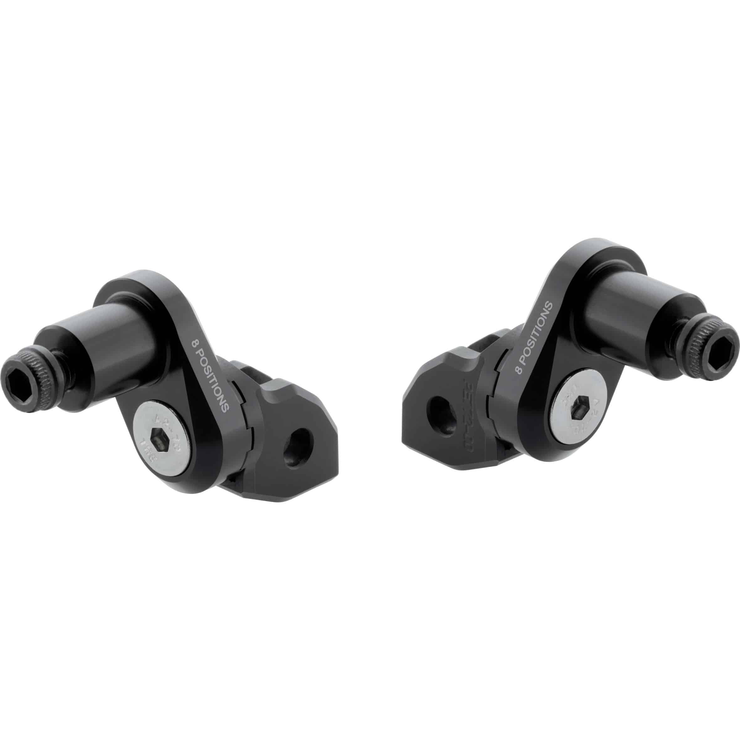 Rizoma Fußrastengelenke Ø18mm verstellbar PE772B schwarz für Fahrer - Motorradteile & Ersatzteile - Fußrasten & Hebel
