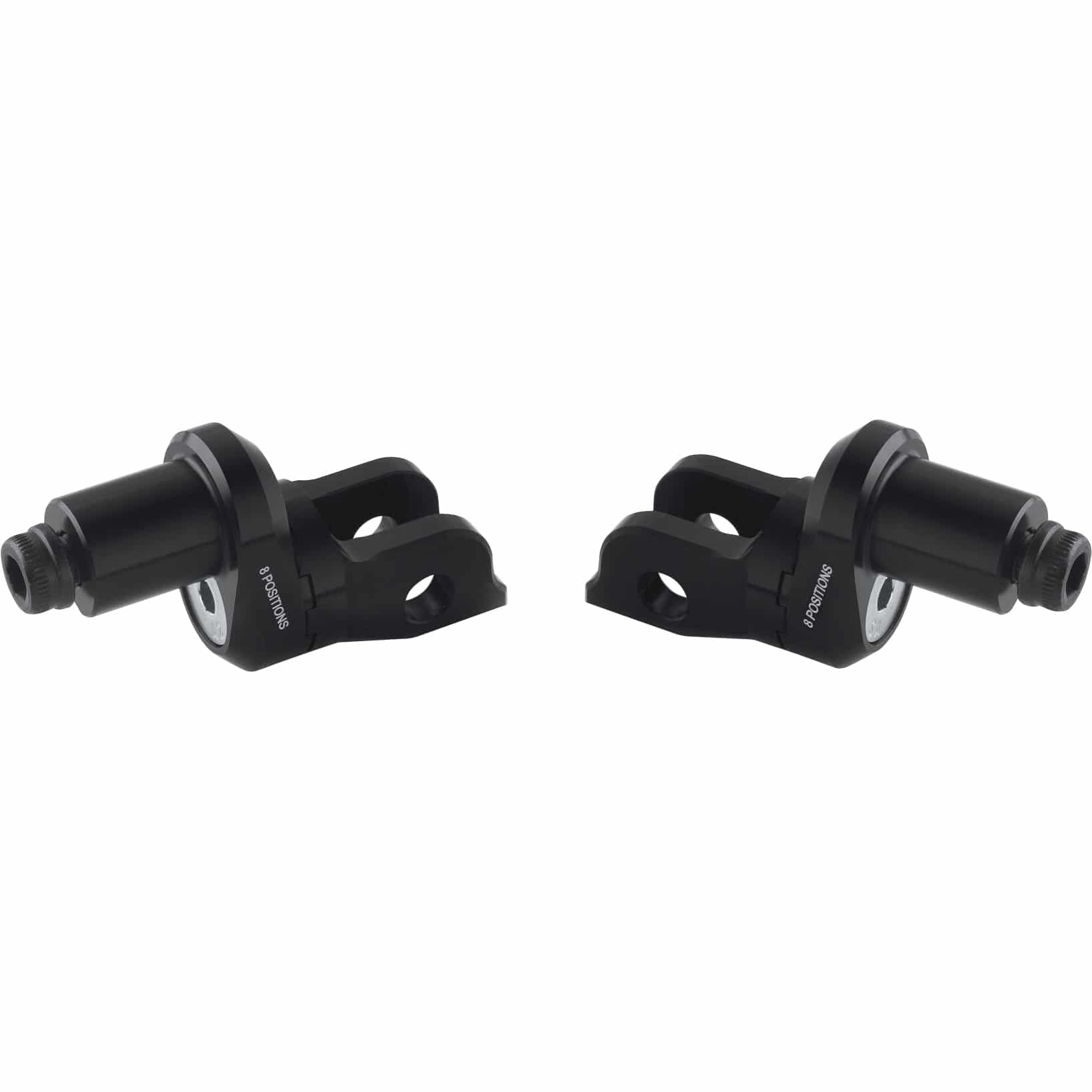 Rizoma Fußrastengelenke Ø18mm verstellbar PE810B schwarz für Fahrer - Motorradteile & Ersatzteile - Fußrasten & Hebel