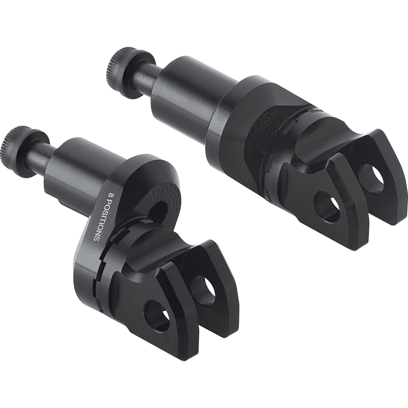 Rizoma Fußrastengelenke Ø18mm verstellbar PE848B schwarz für Fahrer - Motorradteile & Ersatzteile - Fußrasten & Hebel