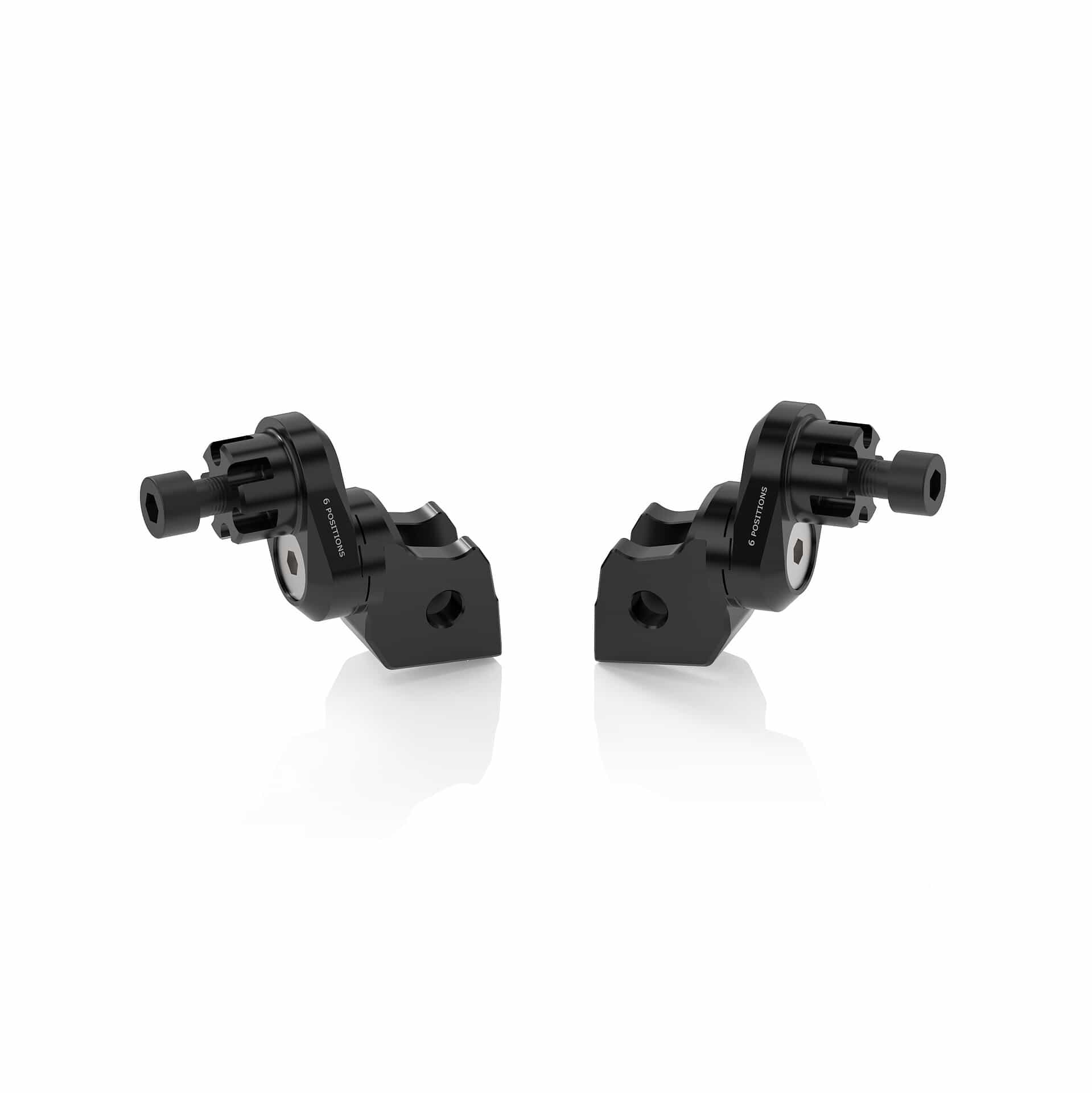Rizoma Fußrastengelenke Ø22mm verstellbar PE726B schwarz - Motorradteile & Ersatzteile - Fußrasten & Hebel