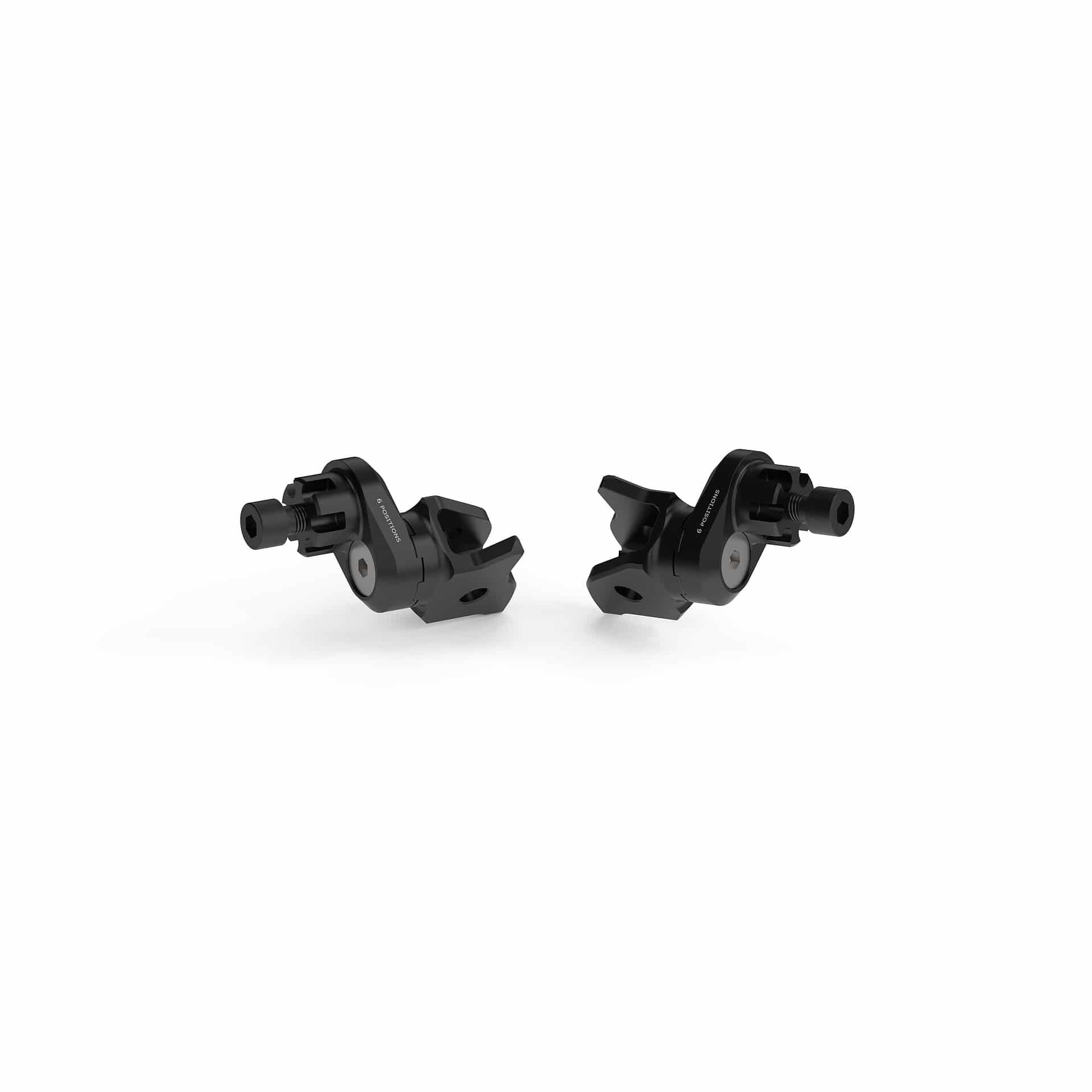 Rizoma Fußrastengelenke Ø22mm verstellbar PE789B schwarz für Fahrer - Motorradteile & Ersatzteile - Fußrasten & Hebel
