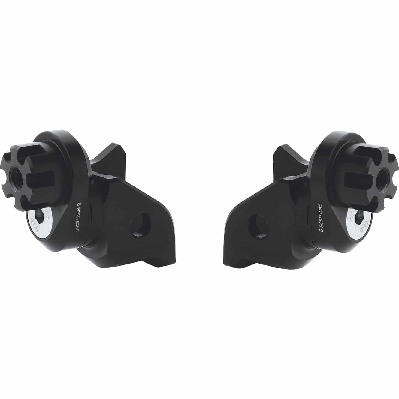 Rizoma Fußrastengelenke Ø22mm verstellbar PE811B schwarz für Fahrer - Motorradteile & Ersatzteile - Fußrasten & Hebel