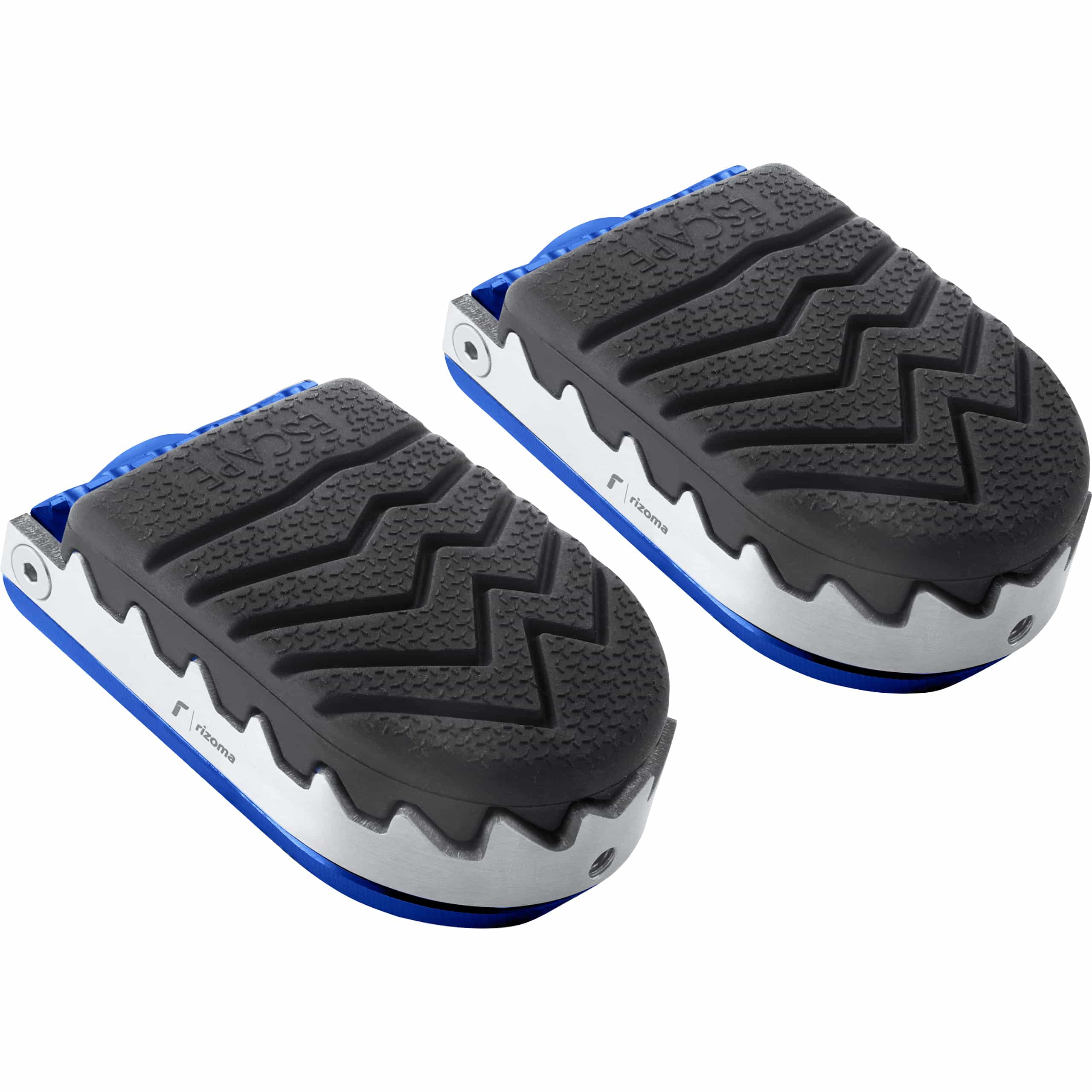 Rizoma Fußrastenpaar Ø22mm Escape ohne Adaptergelenke!! PE641U blau - Motorradteile & Ersatzteile - Fußrasten & Hebel