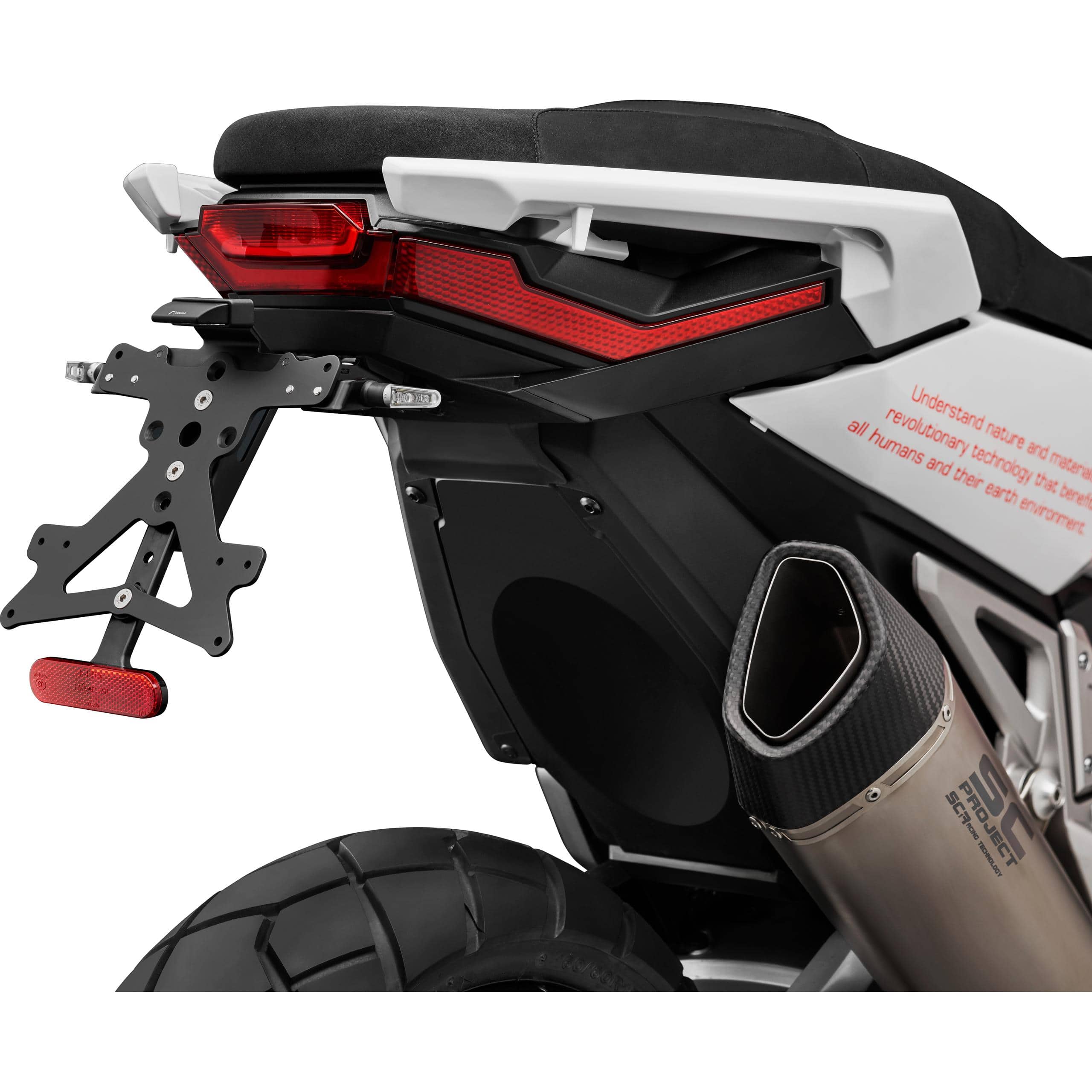 Rizoma Kennzeichenhalter Fox PT114B für Honda X-ADV 750 - Motorradteile & Ersatzteile - Anbauteile