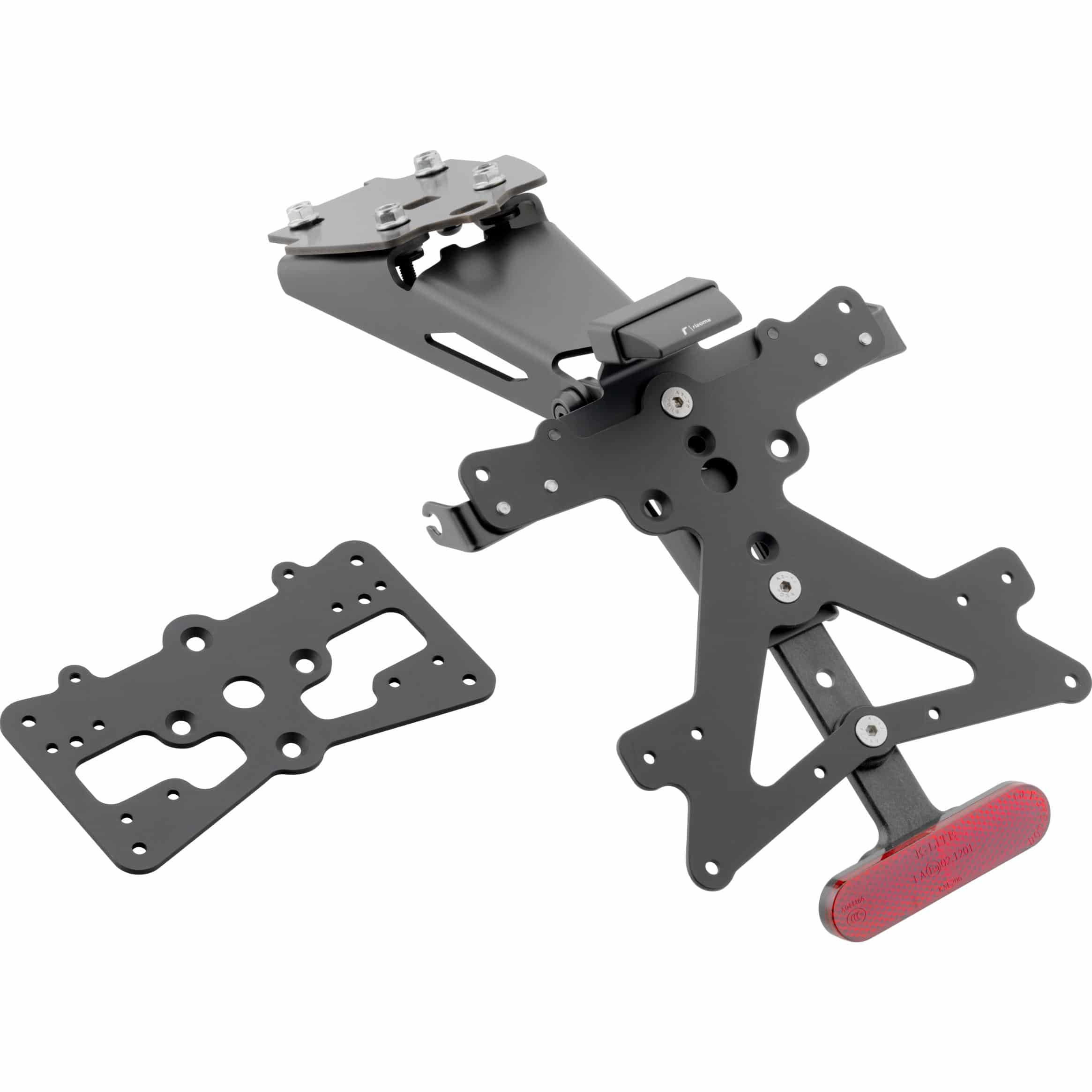 Rizoma Kennzeichenhalter Fox PT412B für Suzuki GSX-S 750 - Motorradteile & Ersatzteile - Anbauteile