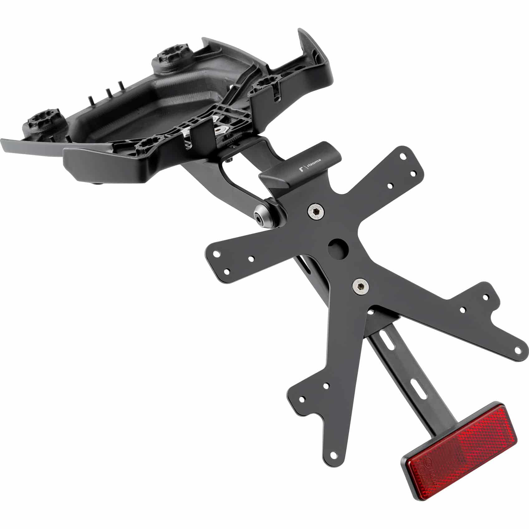 Rizoma Kennzeichenhalter Fox PT511B für Ducati Monster 696/796/1100 - Motorradteile & Ersatzteile - Anbauteile