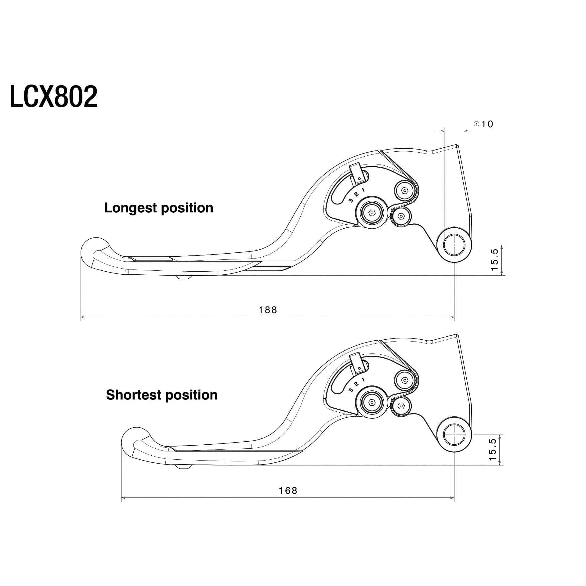 Rizoma Kupplungshebel einstellbar/breitenvariabel LCX802D grau - Motorradteile & Ersatzteile - Lenker